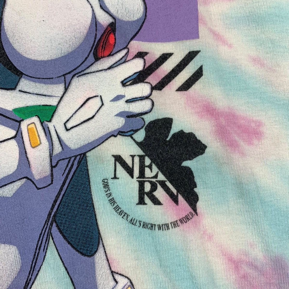 Anime × Japanese Brand EVANGELION Rei Ayanami neon genesis tye dye ANIME tee Size US M / EU 48-50 / 2 - 9 Thumbnail