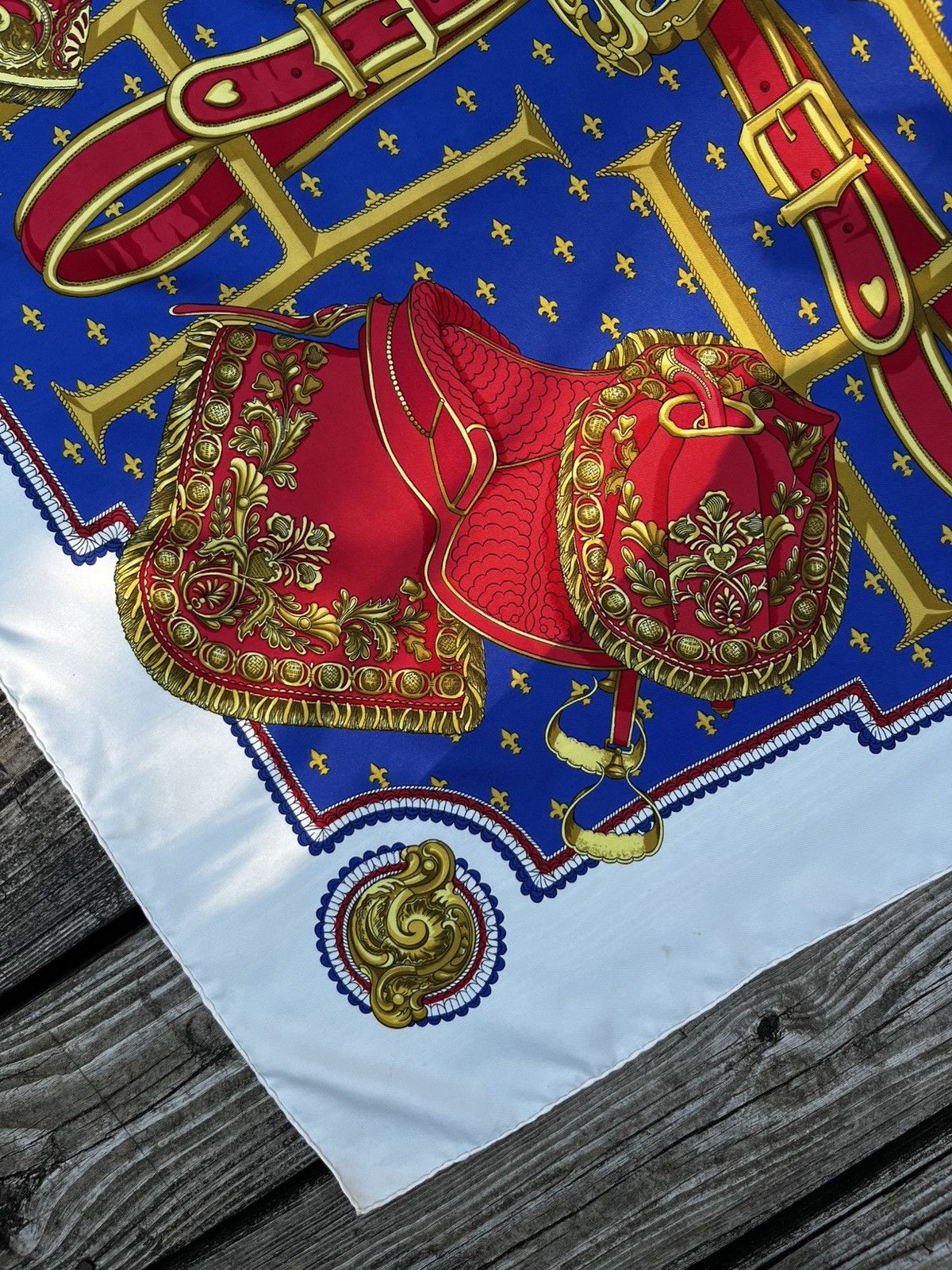 Hermes Vintage Hermes Selles A Housse Silk Scarf Size ONE SIZE - 3 Thumbnail