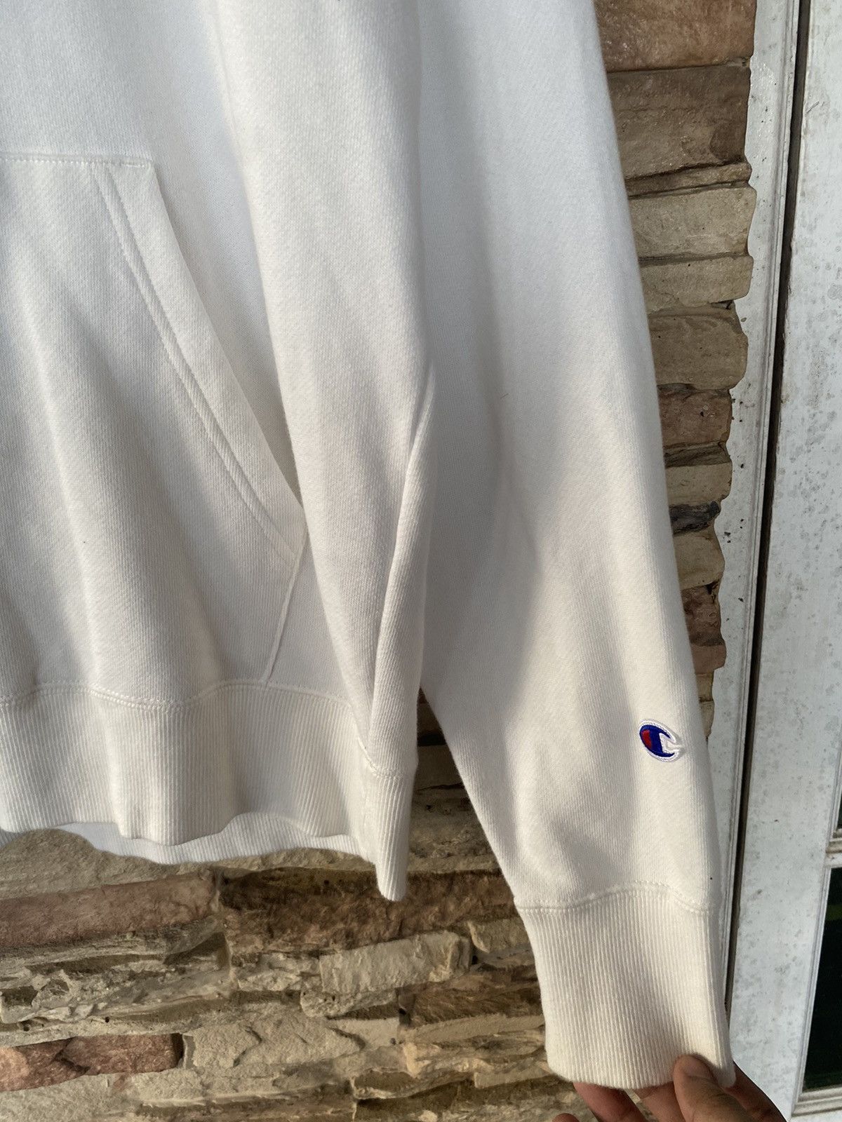 Champion Champion Logo White Pullover Hoodie Sweater Size US L / EU 52-54 / 3 - 6 Thumbnail