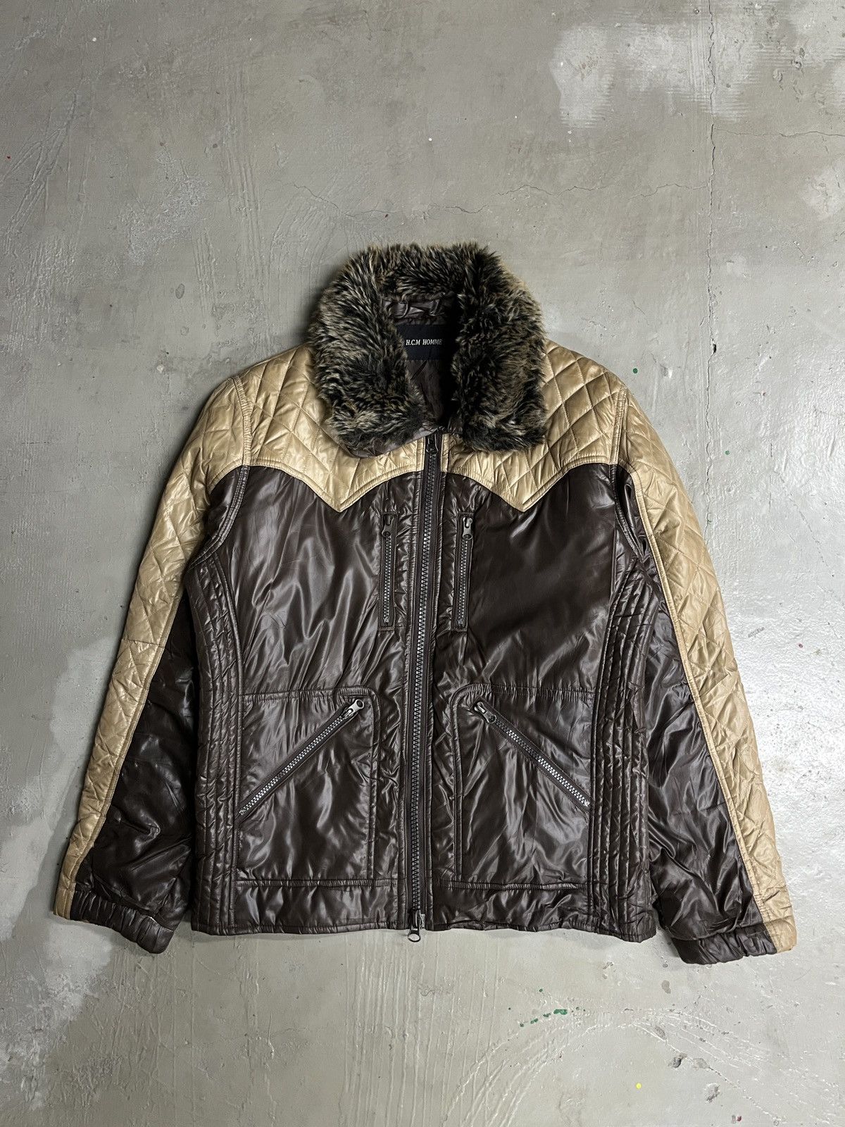 If Six Was Nine H.C.M HOMME PUFFER FUR JACKET IF SIX WAS NINE LGB STYLE Size US L / EU 52-54 / 3 - 6 Thumbnail