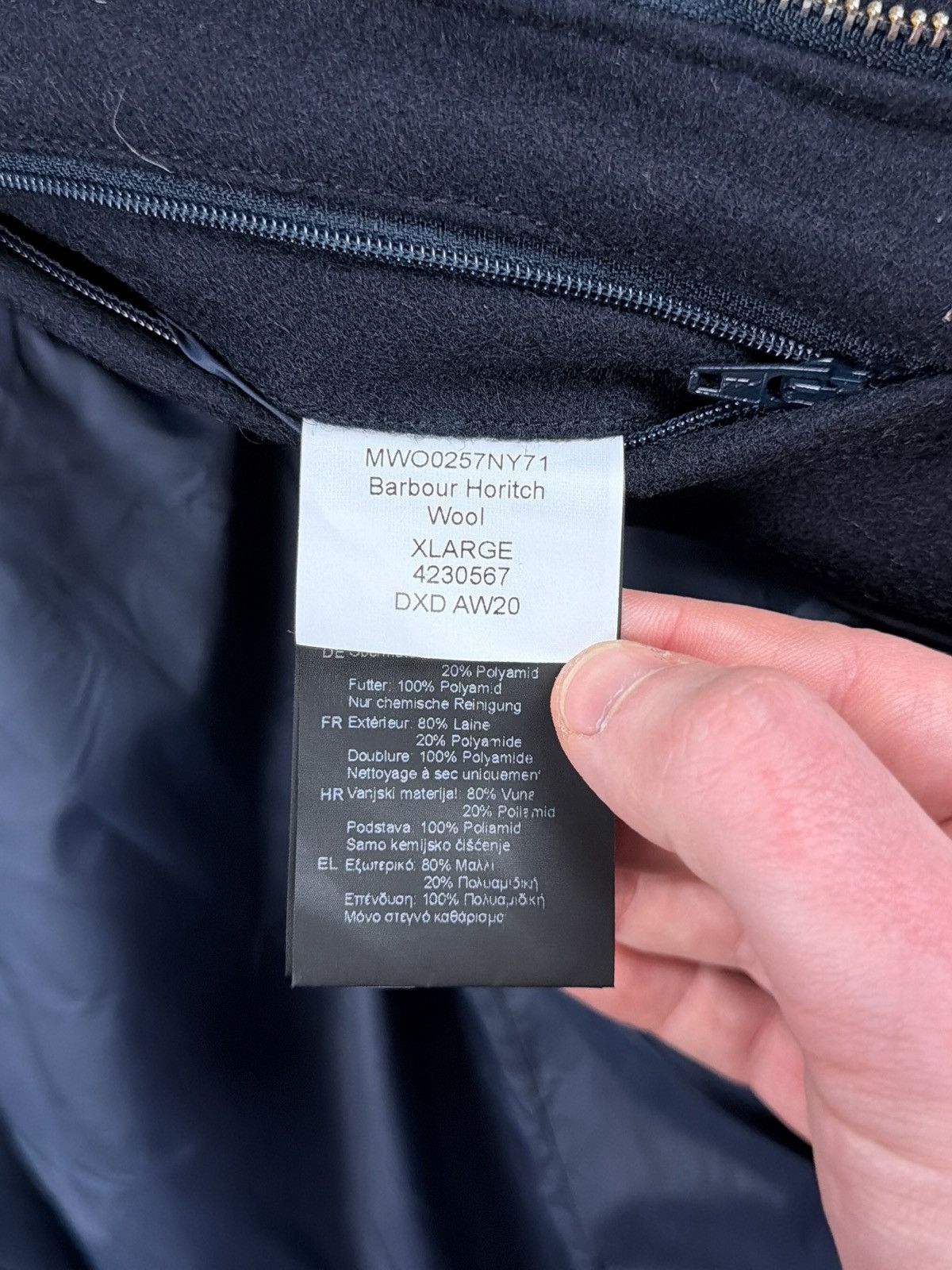 Barbour 🏴󠁧󠁢󠁥󠁮󠁧󠁿 Vintage Barbour Wool Coat Jacket Rare Retro Hype Y2K Size US XL / EU 56 / 4 - 8 Thumbnail