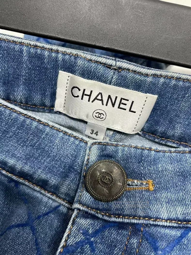 Chanel Chanel Diamond check jeans Size 42" / US 20 - 5 Thumbnail