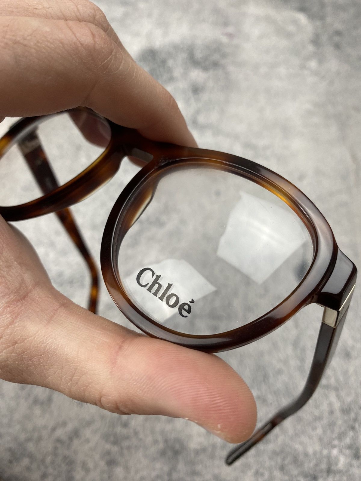 Chloe Rare Chloe Round Tortoise Optical Glasses Frames Size ONE SIZE - 25 Thumbnail