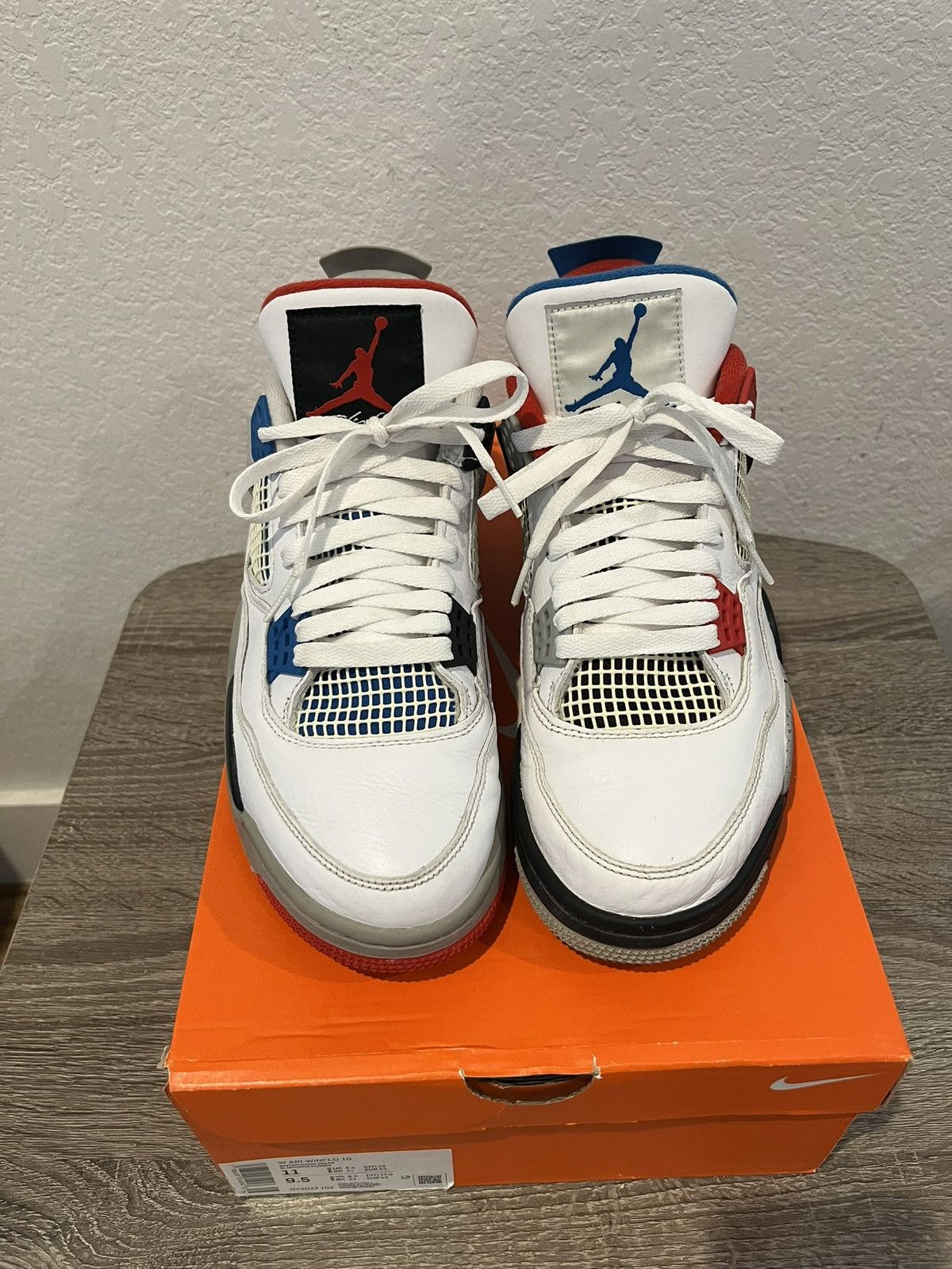 Jordan Brand × Nike Air Jordan 4 Retro What The 2019 Size US 9.5 / EU 42-43 - 3 Thumbnail