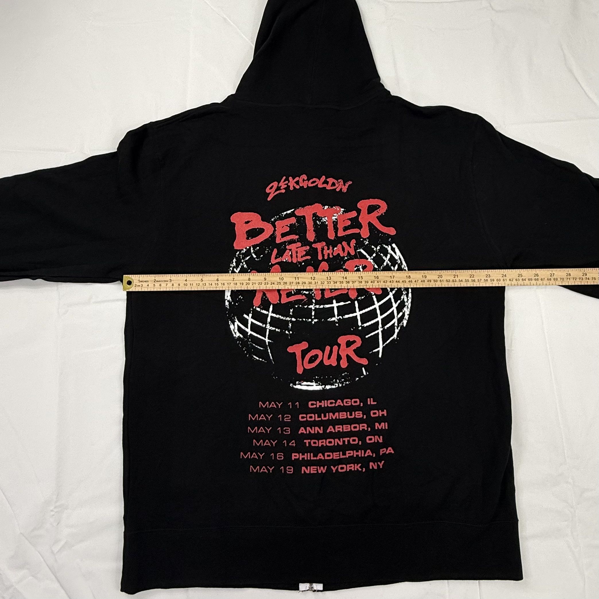 Other 24kGoldn Better Late Than Never Tour Black Zip Up Hoodie 2XL Size US XXL / EU 58 / 5 - 3 Thumbnail