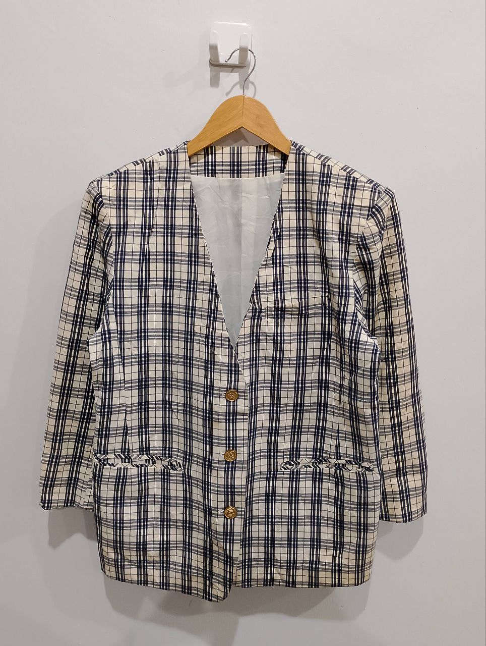 Japanese Brand Vintage GATSBY Checked Suit Blazer Jacket Size XXS / US 00 / IT 34 - 1 Thumbnail