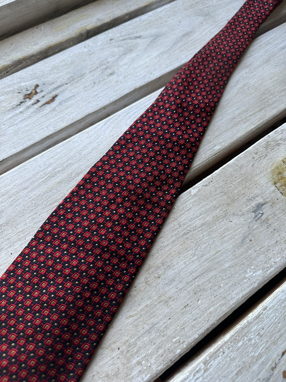 Designer × Hugo Boss 🚨RARE Hugo Boss Tie old money style Blue luxury monogram Size ONE SIZE - 6 Thumbnail