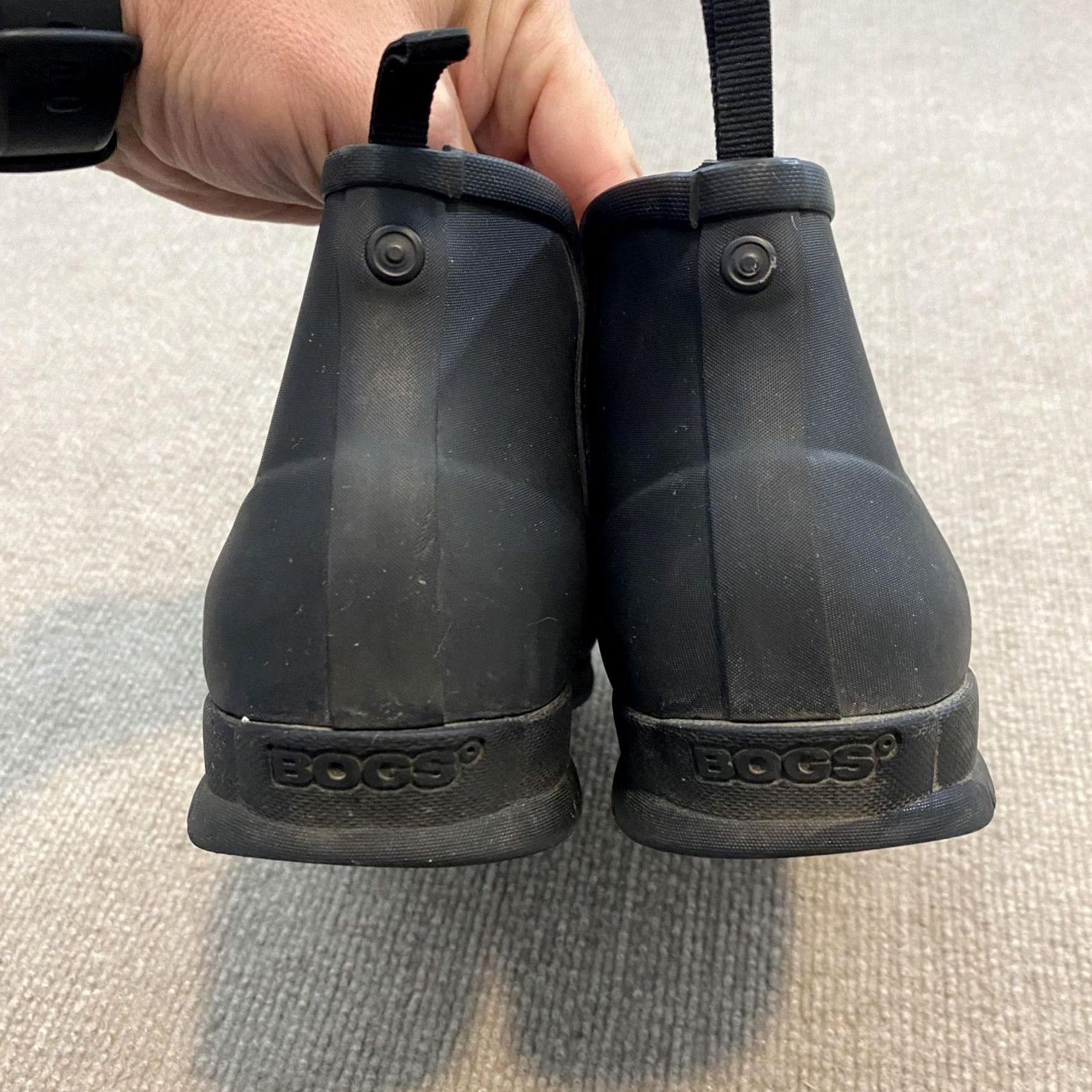 Vintage Bogs Boots Womens Black Rain Size Rubber Faux Fur Ankle Chelsea Size US 10 / IT 40 - 6 Thumbnail