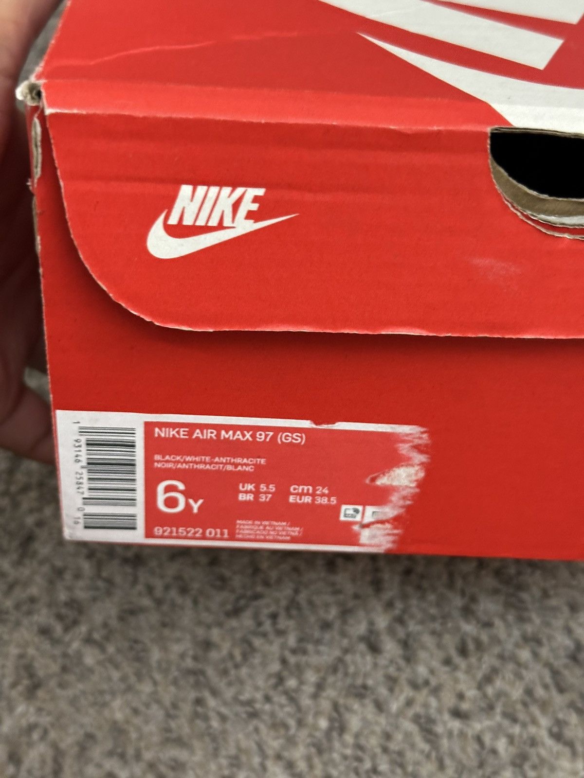 Nike Nike airmax 97 black - size 6 Size US 6 / EU 39 - 8 Thumbnail