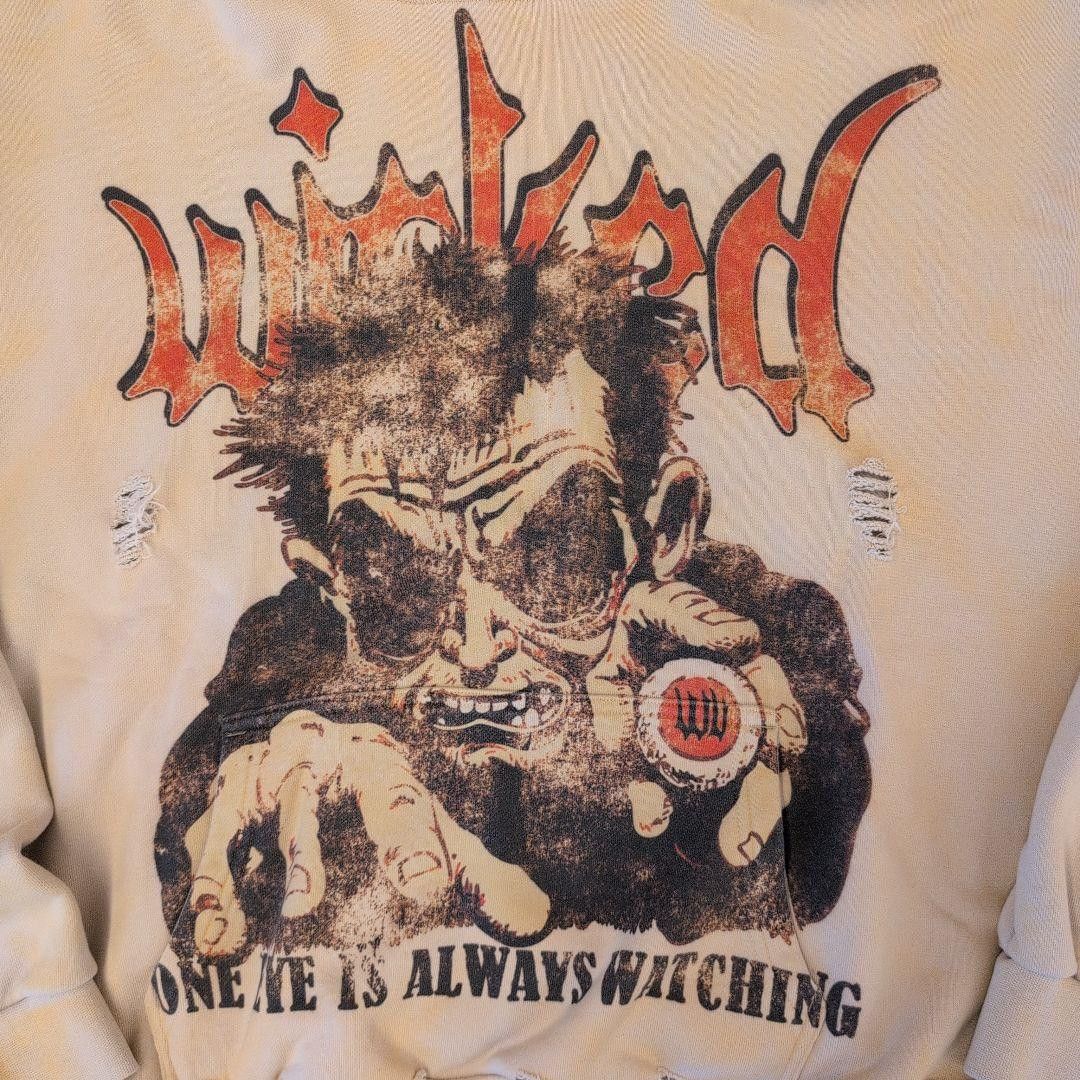 Other WICKED VALLEY “Forever Wicked” Hoodie – L – Cream Size US L / EU 52-54 / 3 - 6 Thumbnail