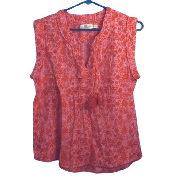Vineyard Vines Vineyard Vines Size S Blouse Tunic Linen Tile Otami Tassel P Size S / US 4 / IT 40 - 4 Thumbnail