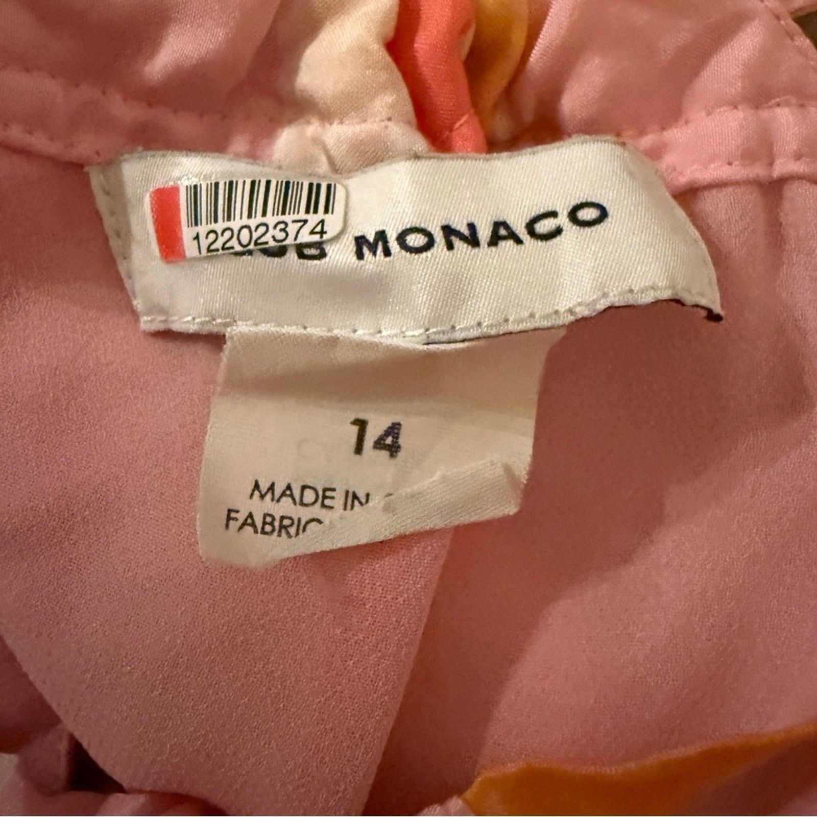 Club Monaco Club Monaco Amirra Silk Pink Multi Stripe Tiered Midi Dress Size XL / US 12-14 / IT 48-50 - 7 Thumbnail