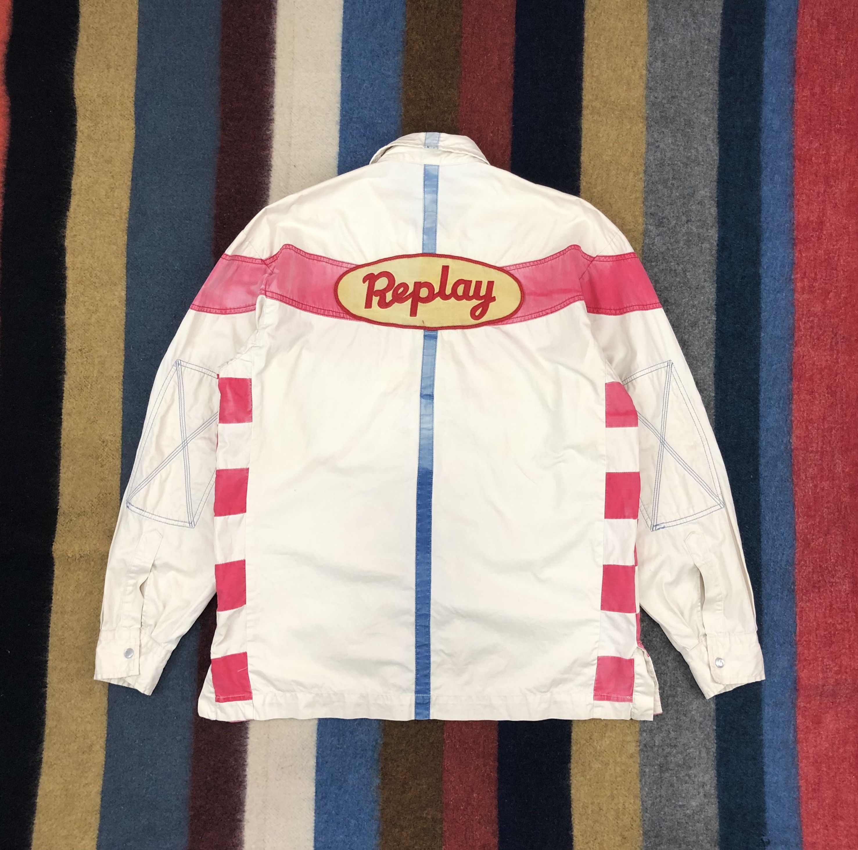 Replay 90s Vintage REPLAY Made In Italy Rare Design Jacket #1694/05 Size US M / EU 48-50 / 2 - 13 Thumbnail
