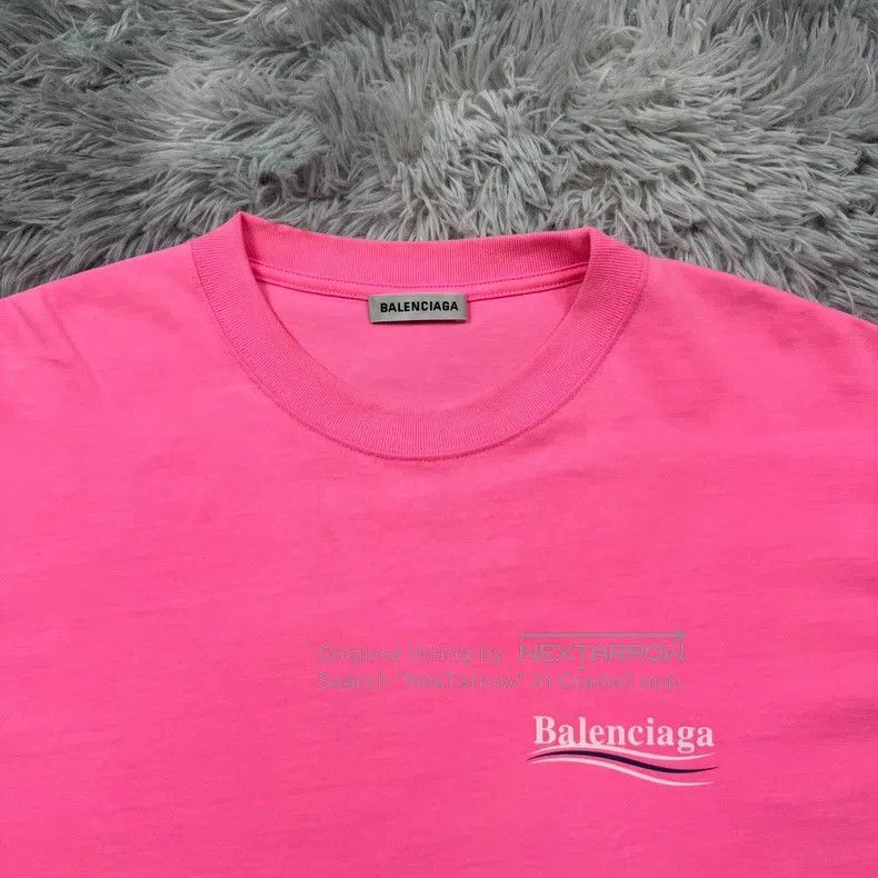 Balenciaga Pink Coca-Cola Short Sleeve