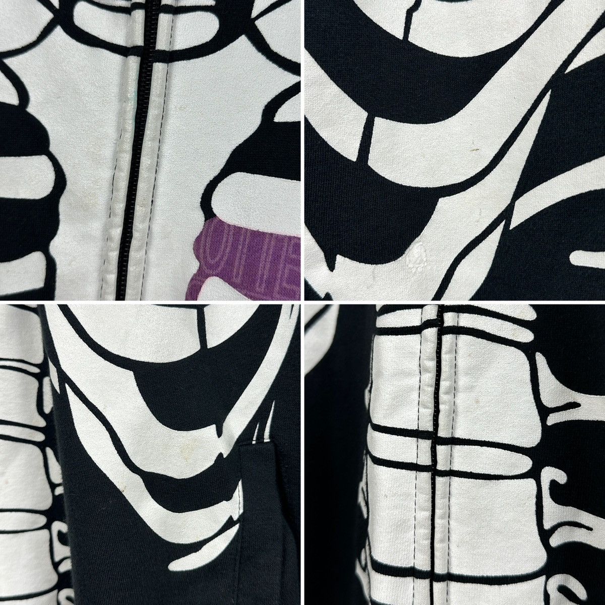 LRG 2006 Vintage LRG Dead Serious Skeleton Hoodie Size US XL / EU 56 / 4 - 21 Thumbnail