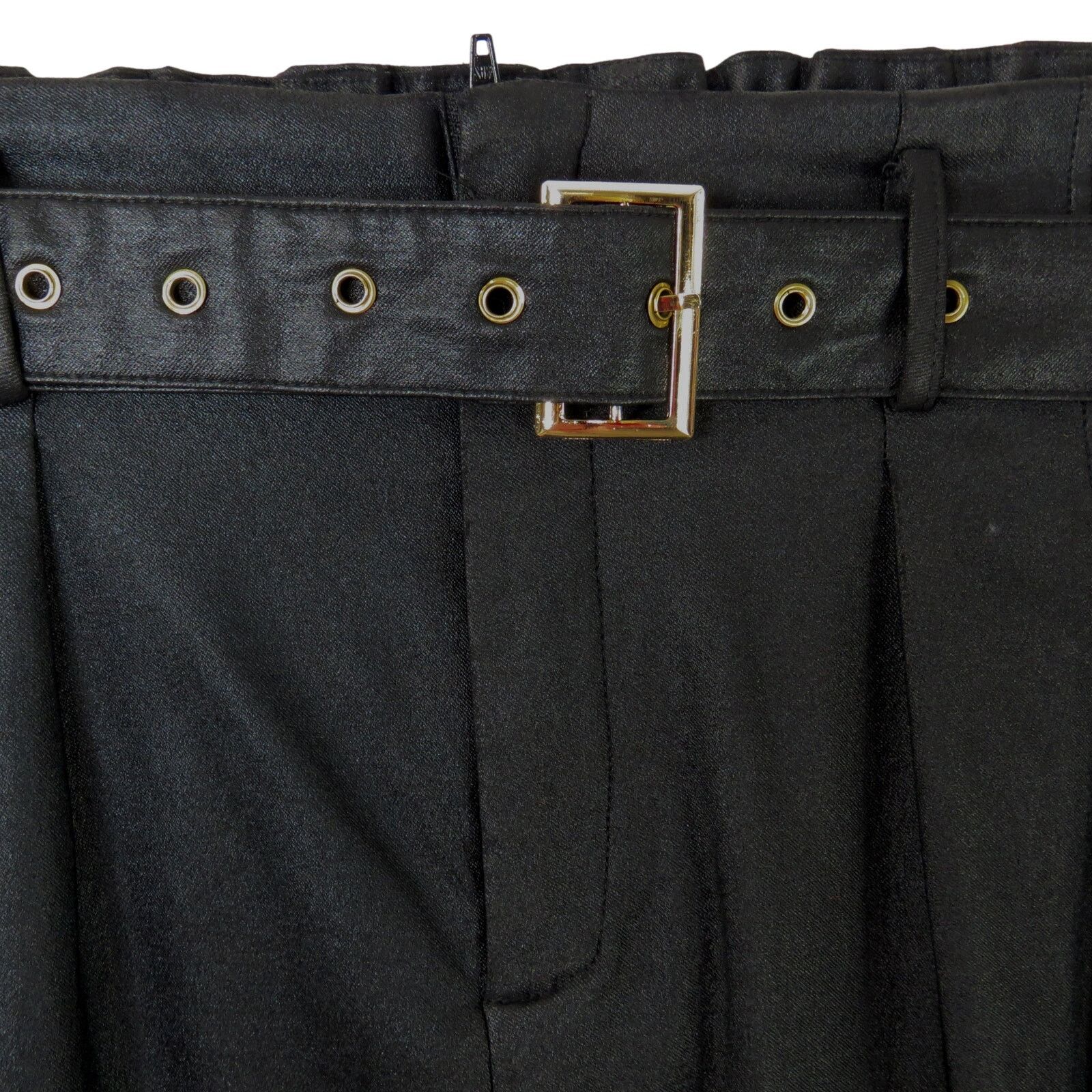 Other Windsor Faux Black Leather High Rise Straight Leg Small Size 26" / US 2 / IT 38 - 4 Thumbnail
