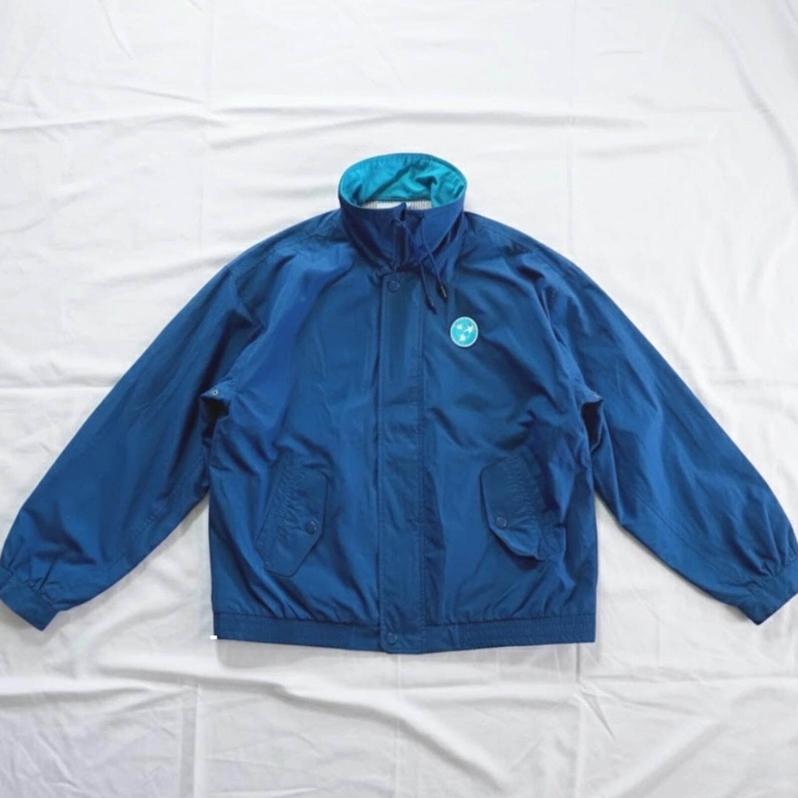 Castaway Clothing Castaways Vintage Blue Nautical Windbreaker Mens XLarge Size US XL / EU 56 / 4 - 1 Thumbnail