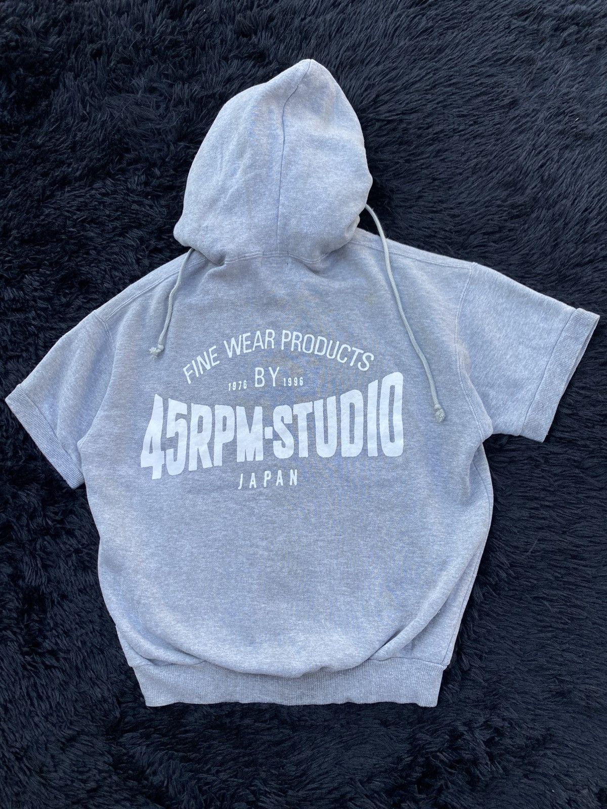 45rpm Rare Vintage 45RPM Studio Short Sleeve Sweater Hoodie Size US S / EU 44-46 / 1 - 3 Thumbnail