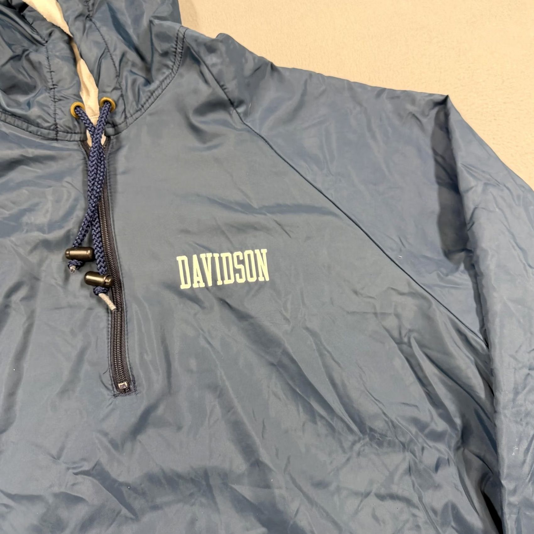 Vintage VINTAGE King Louie Jacket Mens 2XL Blue Hooded Anorak College Lined USA Size US XXL / EU 58 / 5 - 3 Thumbnail