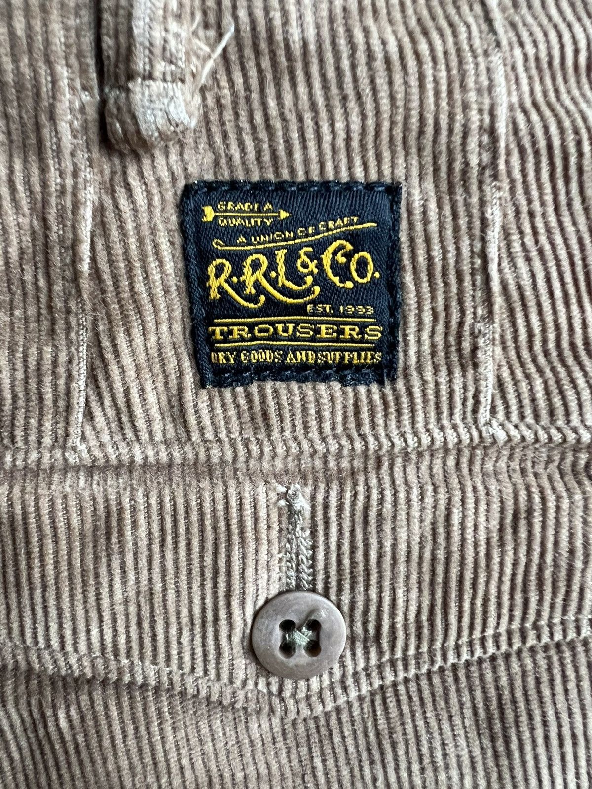 RRL Ralph Lauren OG RRL 1940s Reproduction Corduroy Khakis Trousers Pants Size US 32 / EU 48 - 10 Thumbnail
