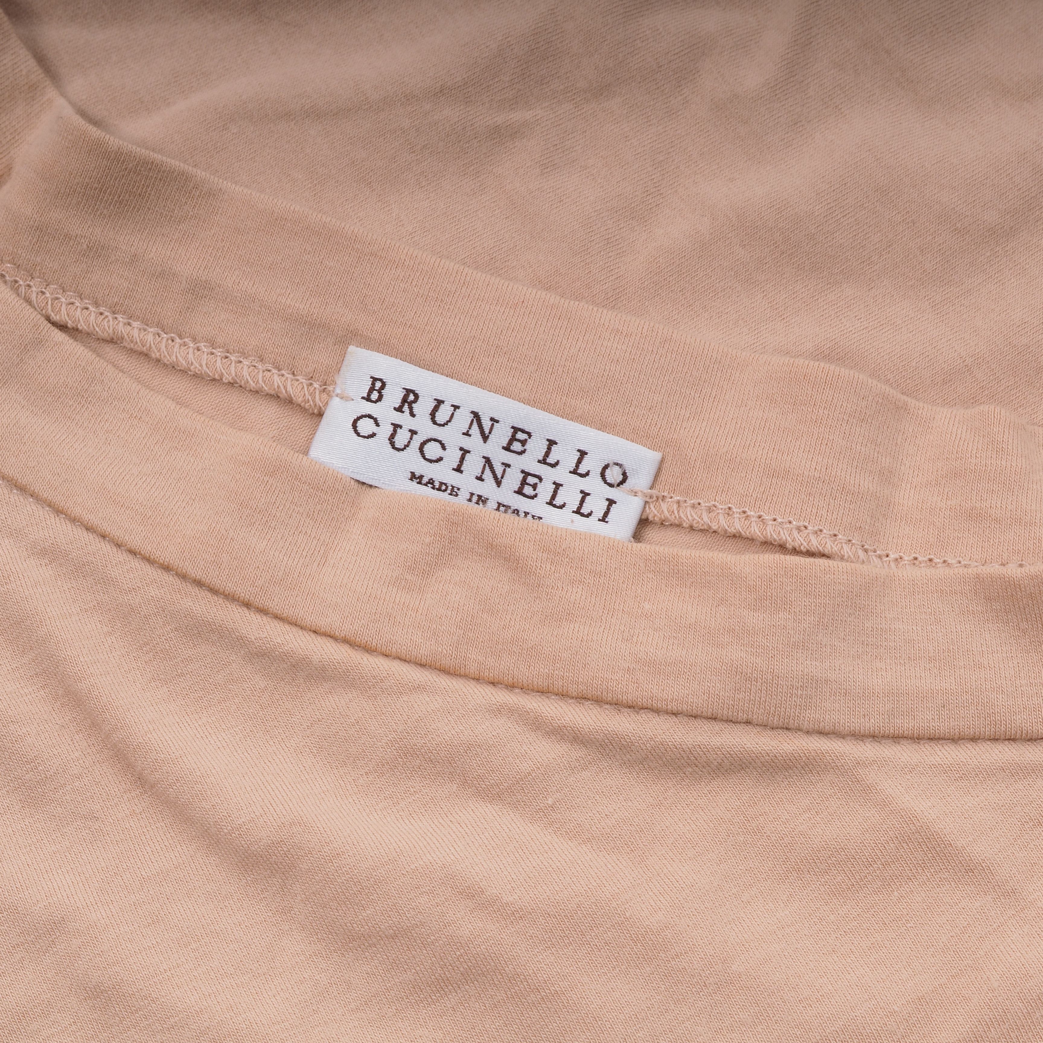 Brunello Cucinelli Brunello Cucinell Women's Beige Cotton Top Blouse S / M Size M / US 6-8 / IT 42-44 - 5 Thumbnail