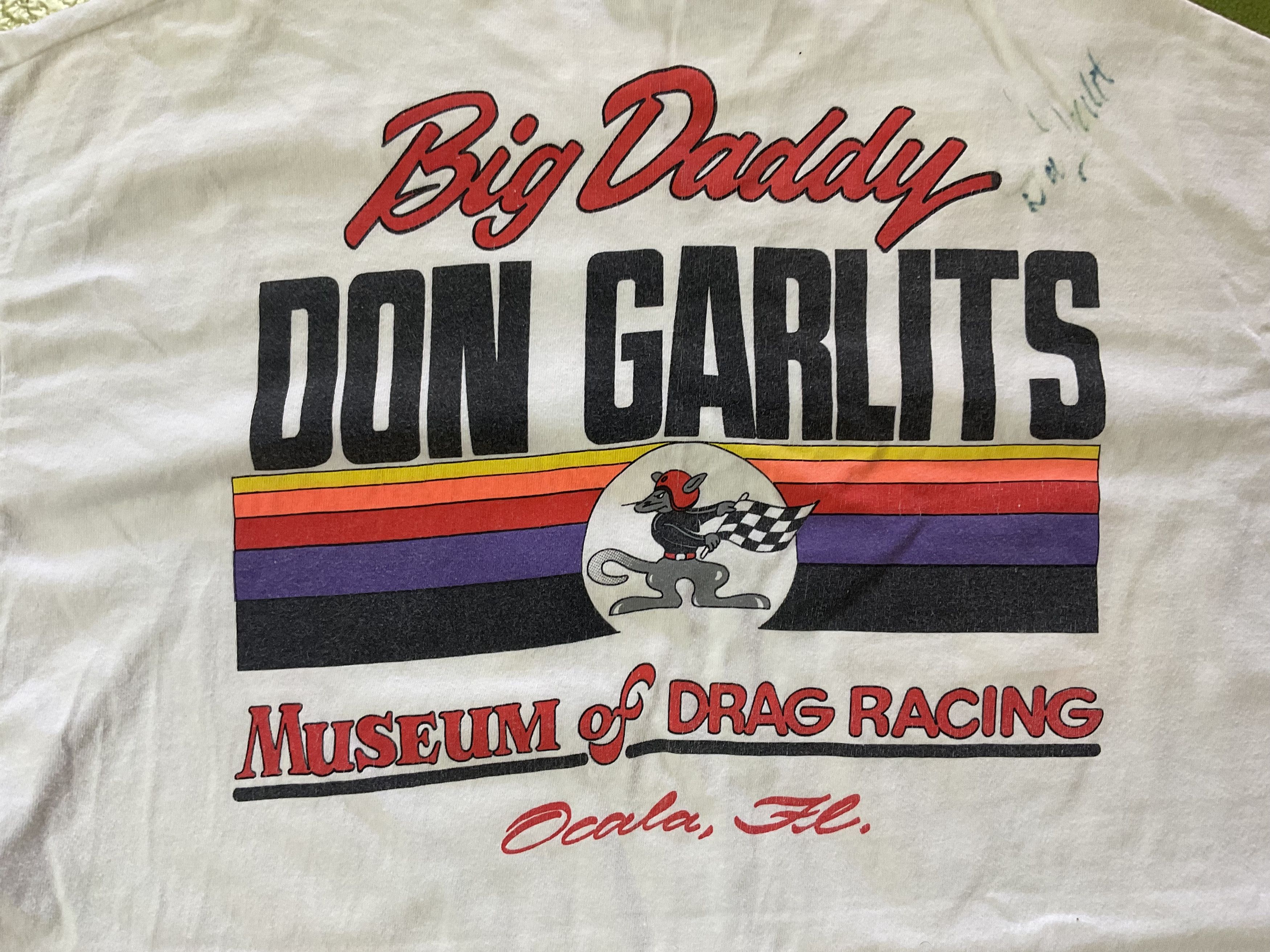 NASCAR Vintage 90s Big Daddy Don Garlits T-Shirt Museum Drag Racing Size US XL / EU 56 / 4 - 4 Thumbnail