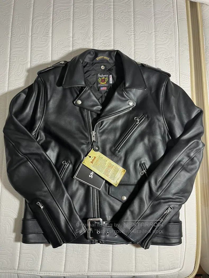 Schott Schott Leather coat Size US L / EU 52-54 / 3 - 1 Thumbnail