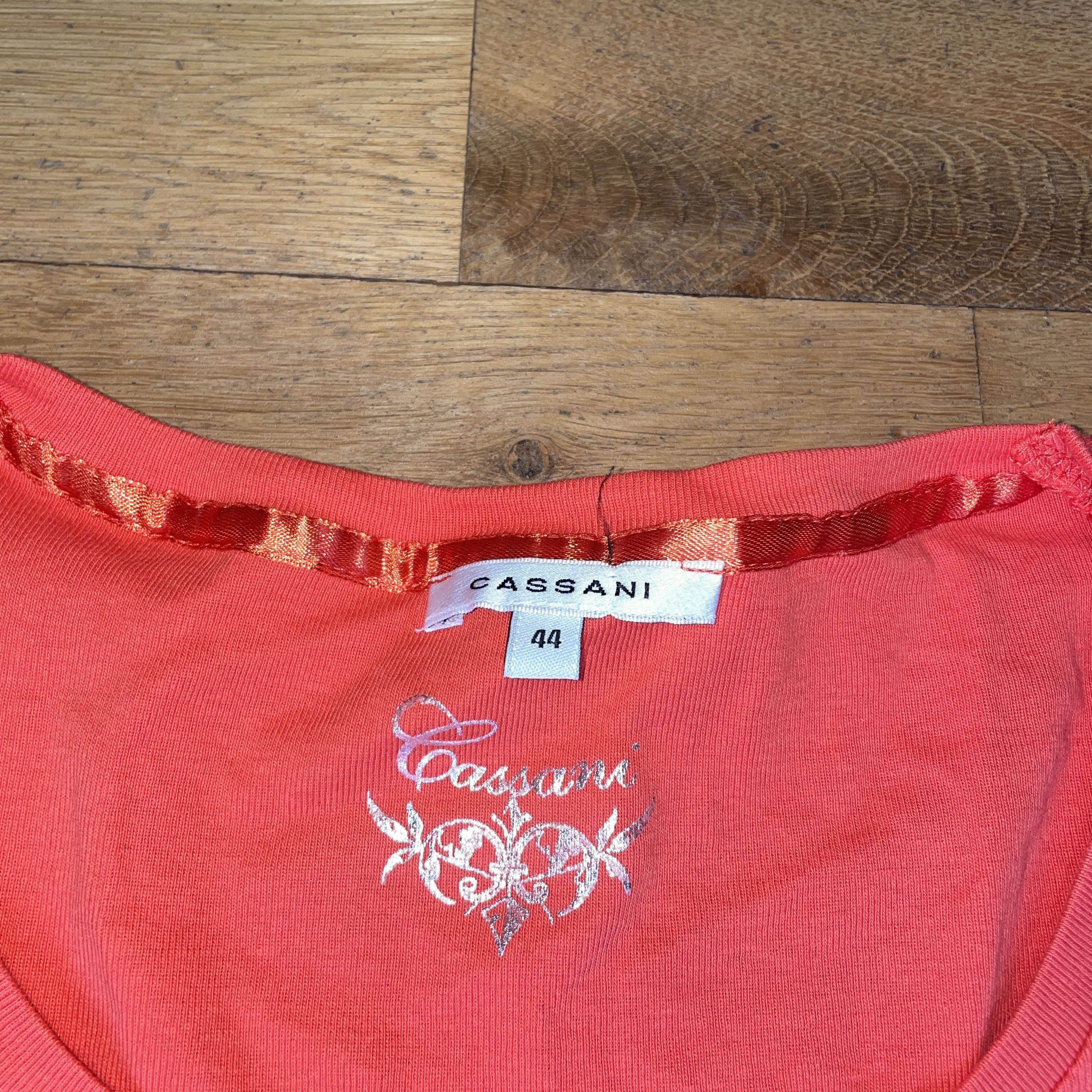 Oleg Cassini Cassani Women's T-shirt T-shirt Sequins Summer Size 44 Size M / US 6-8 / IT 42-44 - 2 Thumbnail