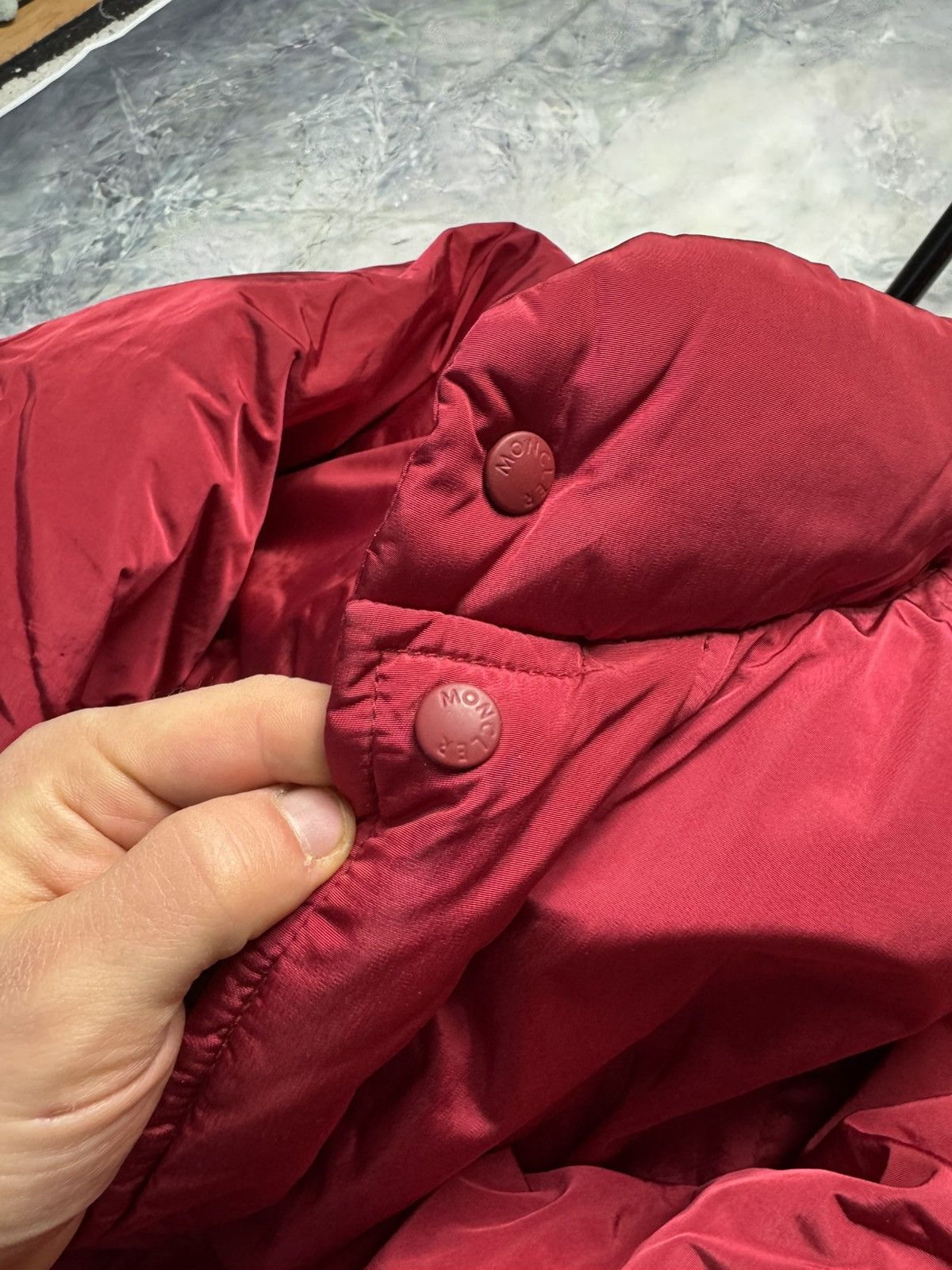 Moncler Vintage Moncler Grenoble Red Long Puffer Jacket Size US XL / EU 56 / 4 - 3 Thumbnail