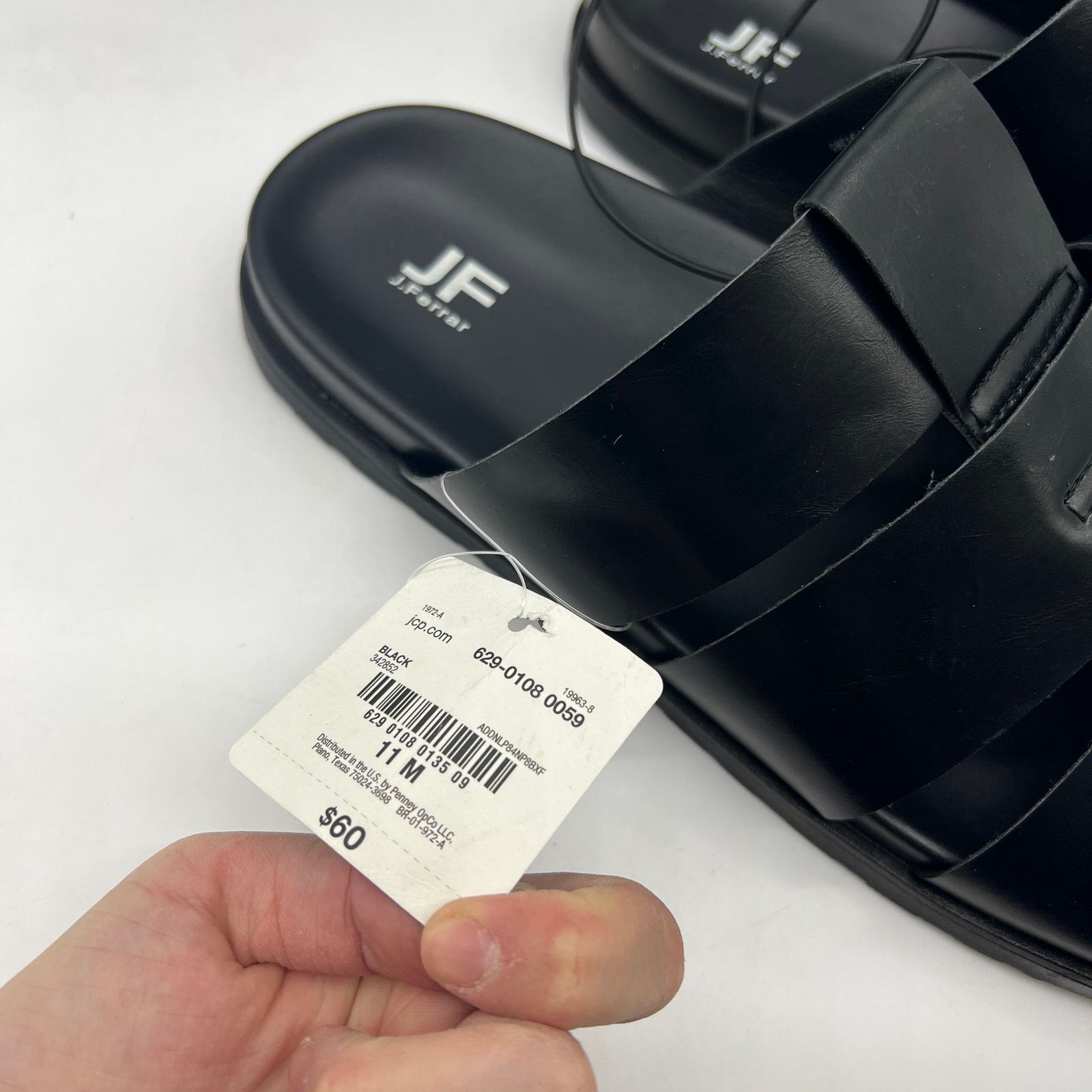 Other J.Ferrar Dover Men's Slipper Sandals Black Shoes Size 11M Size US 11 / EU 44 - 5 Thumbnail
