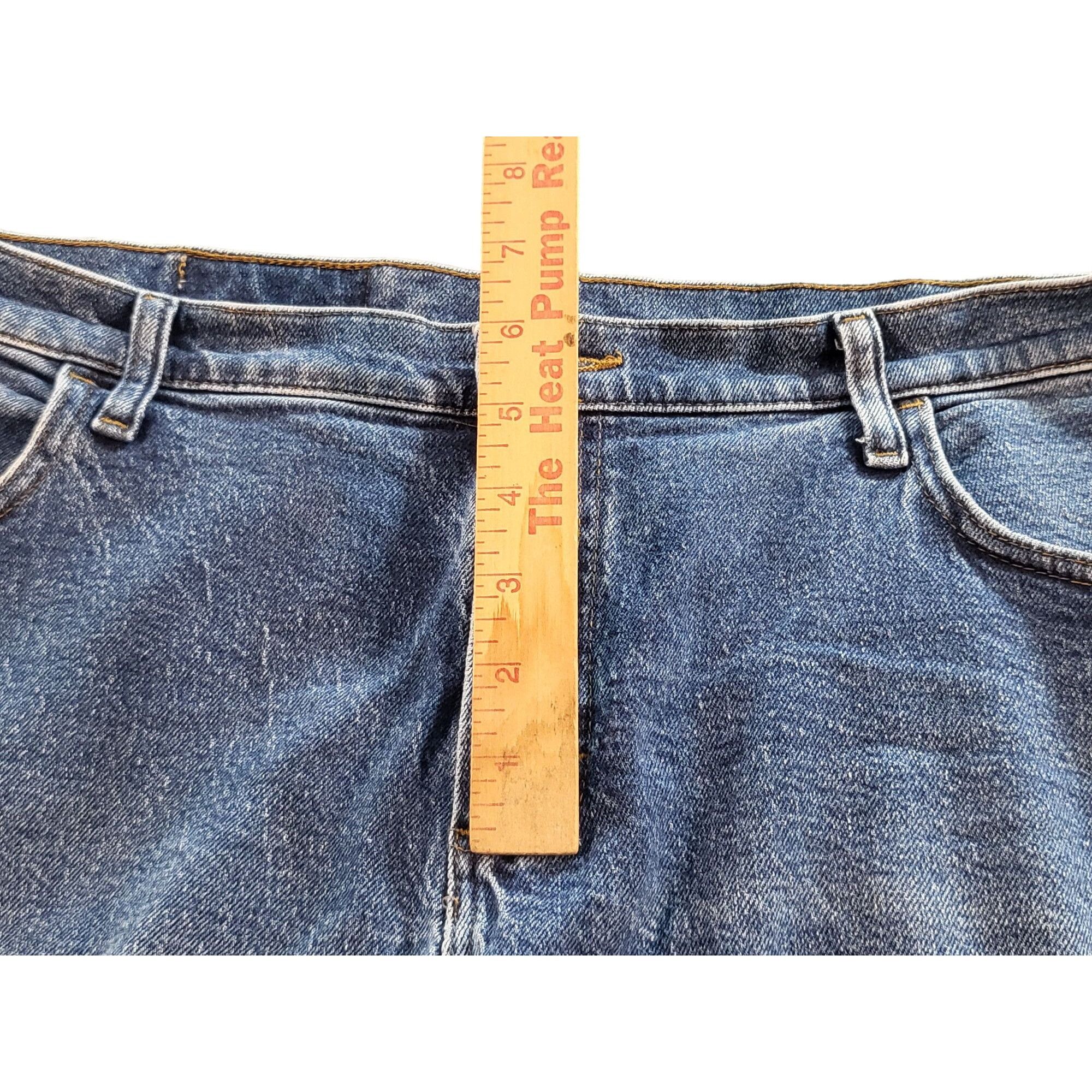 Lee Lee Riders By Lee Classic Fit Women Sz 18 W Long Blue Denim Size 40" / US 18 - 5 Thumbnail