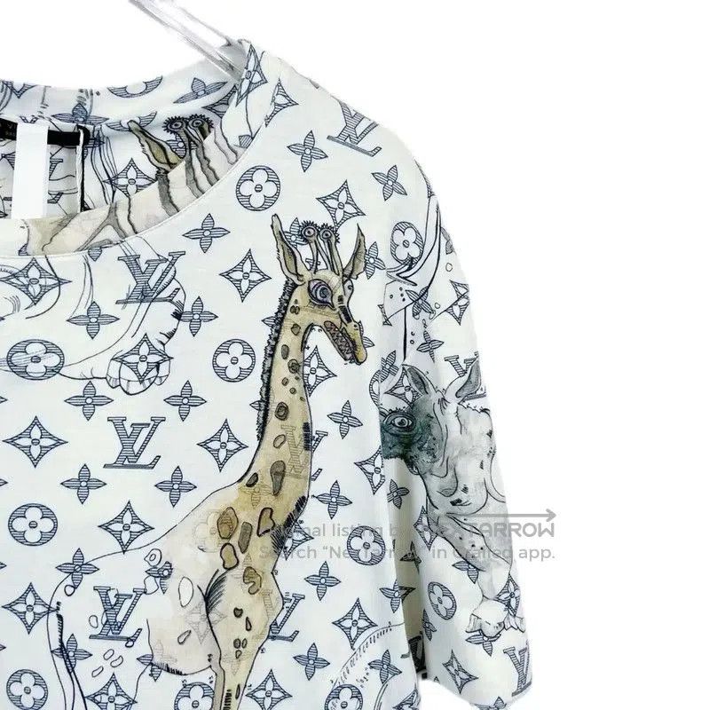 Louis Vuitton Louis Vuitton Summer White Short Sleeve T. Size M / US 6-8 / IT 42-44 - 3 Thumbnail