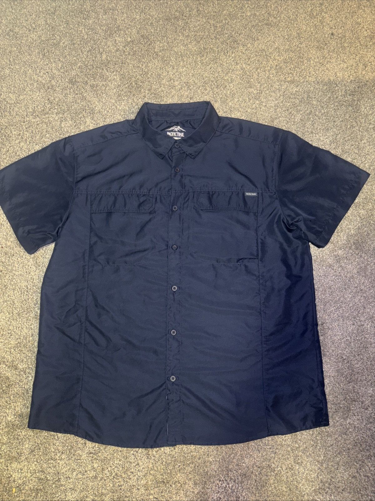 Pacific Trail Pacific Trail Men's Navy Blue Short Sleeve Shirt Size XL Size US XL / EU 56 / 4 - 1 Thumbnail