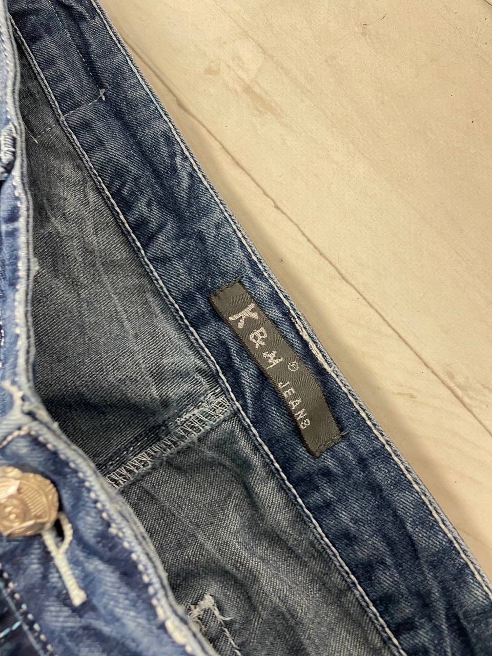 Japanese Brand Kosmo Lupo Distressed Gothic Punk Denim Jeans Japan Y2K Size US 38 / EU 54 - 11 Thumbnail