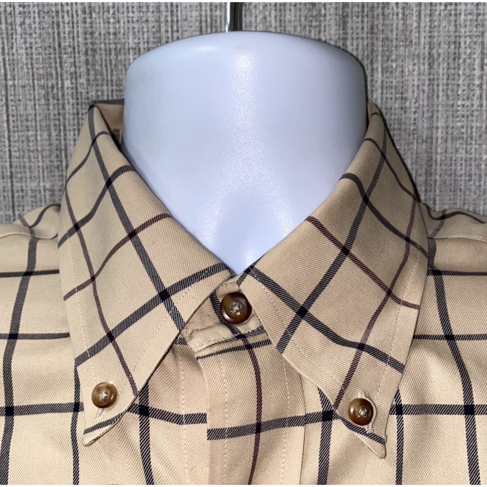 Brooks Brothers Brooks Brothers Shirt Mens Beige Long Sleeve Button-Front Size M Regular Cotton Button-Up Collared Check Vintage No Size US M / EU 48-50 / 2 - 3 Thumbnail