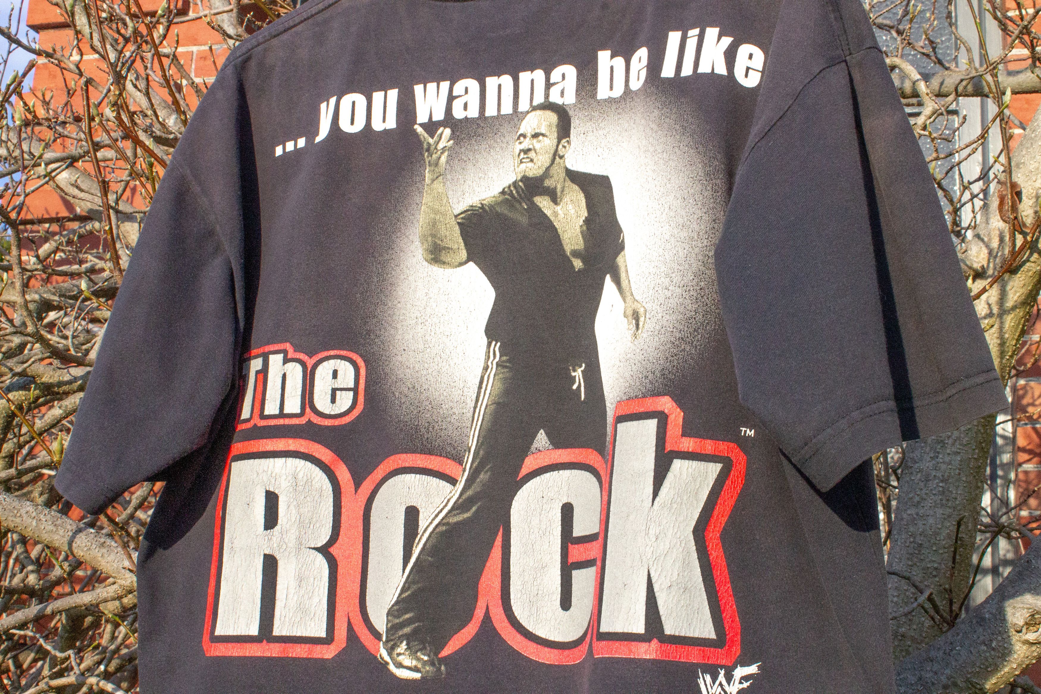 Other 90's THE ROCK - Dwayne Johnson WWF T-Shirt Size US XL / EU 56 / 4 - 2 Thumbnail