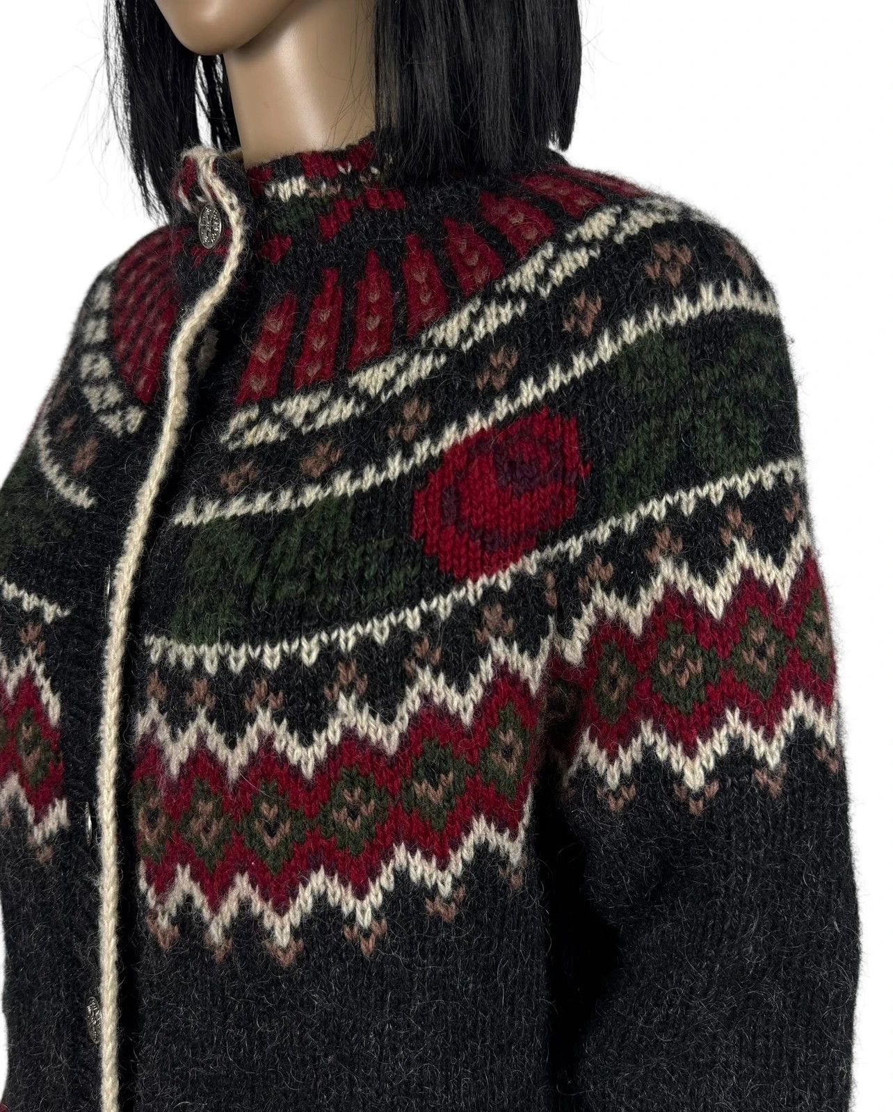 Woolrich Woolen Mills Woolrich Wool Sweater Handknit Vintage Button Up size L Size L / US 10 / IT 46 - 6 Thumbnail