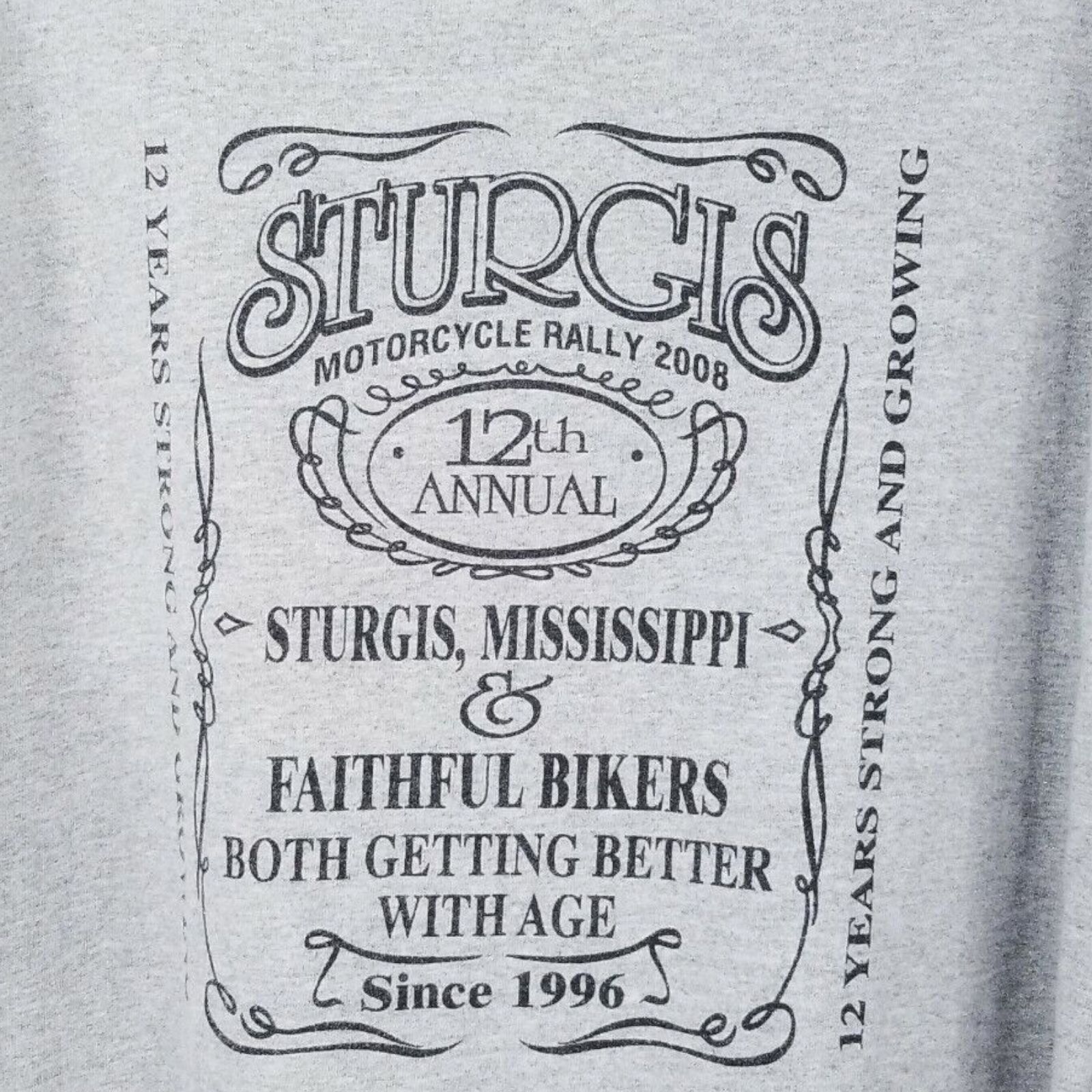 Gildan Sturgis MS Motorcycle Rally T Shirt Mens L 2008 Bikers Size US L / EU 52-54 / 3 - 4 Thumbnail