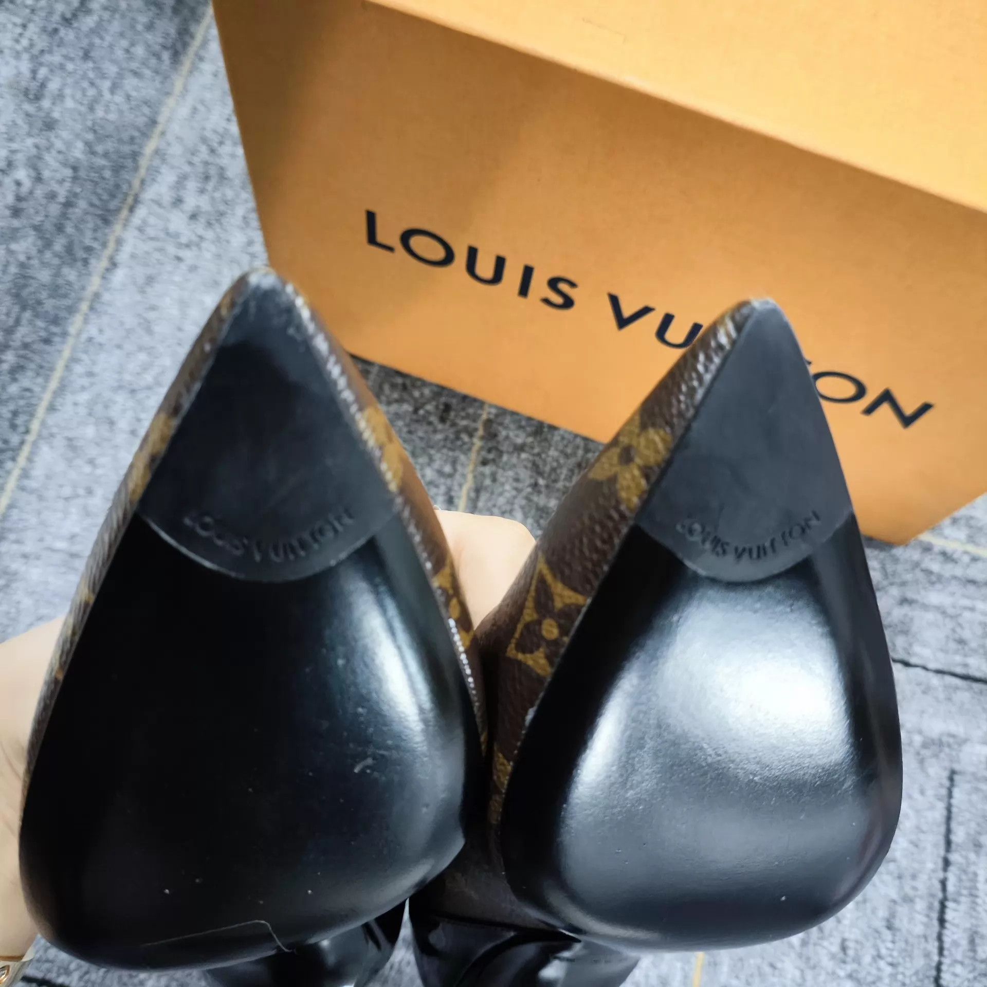 Louis Vuitton LV Monogram High Heels Women's 35 Size US 4.5 / IT 34.5 - 5 Thumbnail
