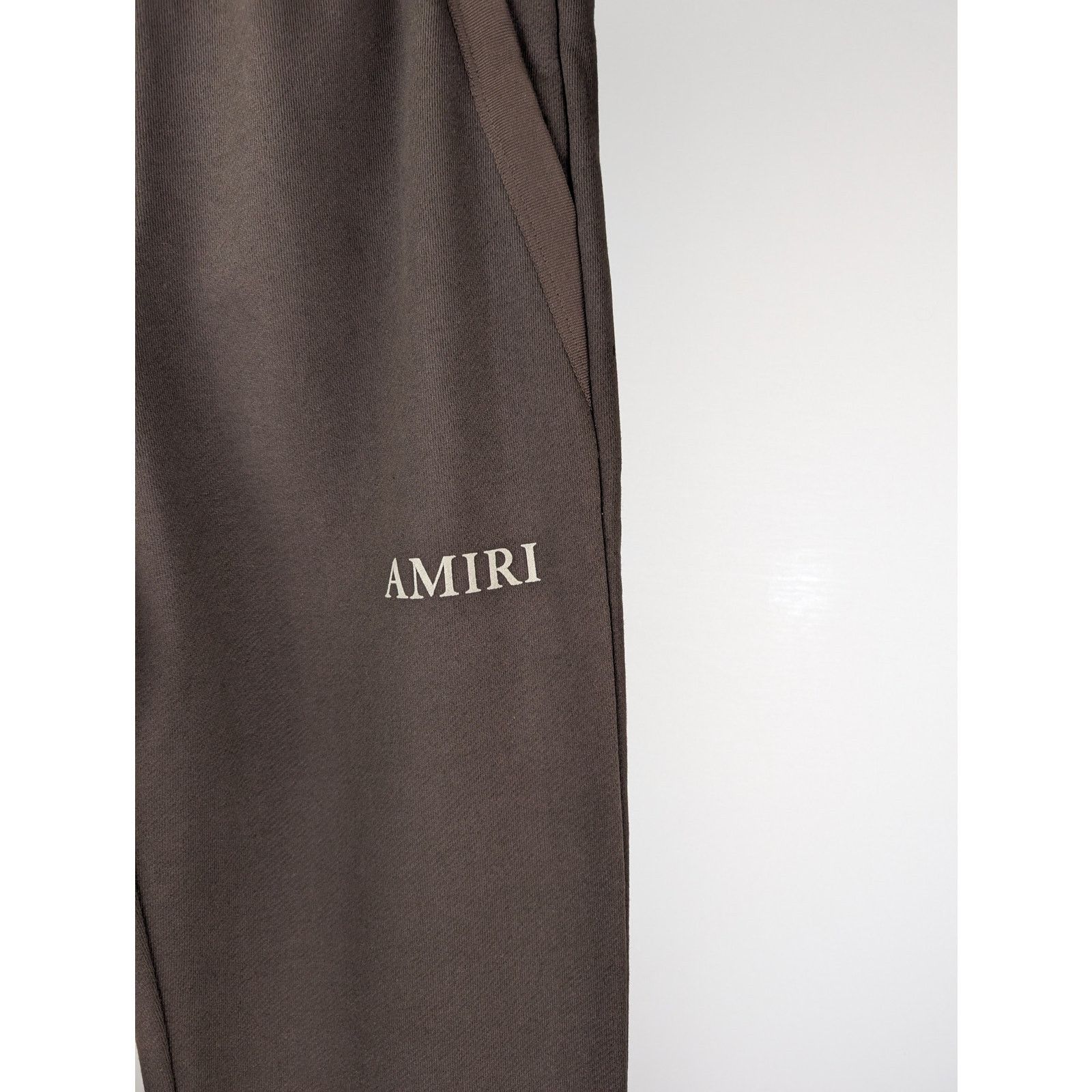 Amiri o1rshd1 " PUFF " Logo Sweatpant in Brown Size US 32 / EU 48 - 4 Thumbnail