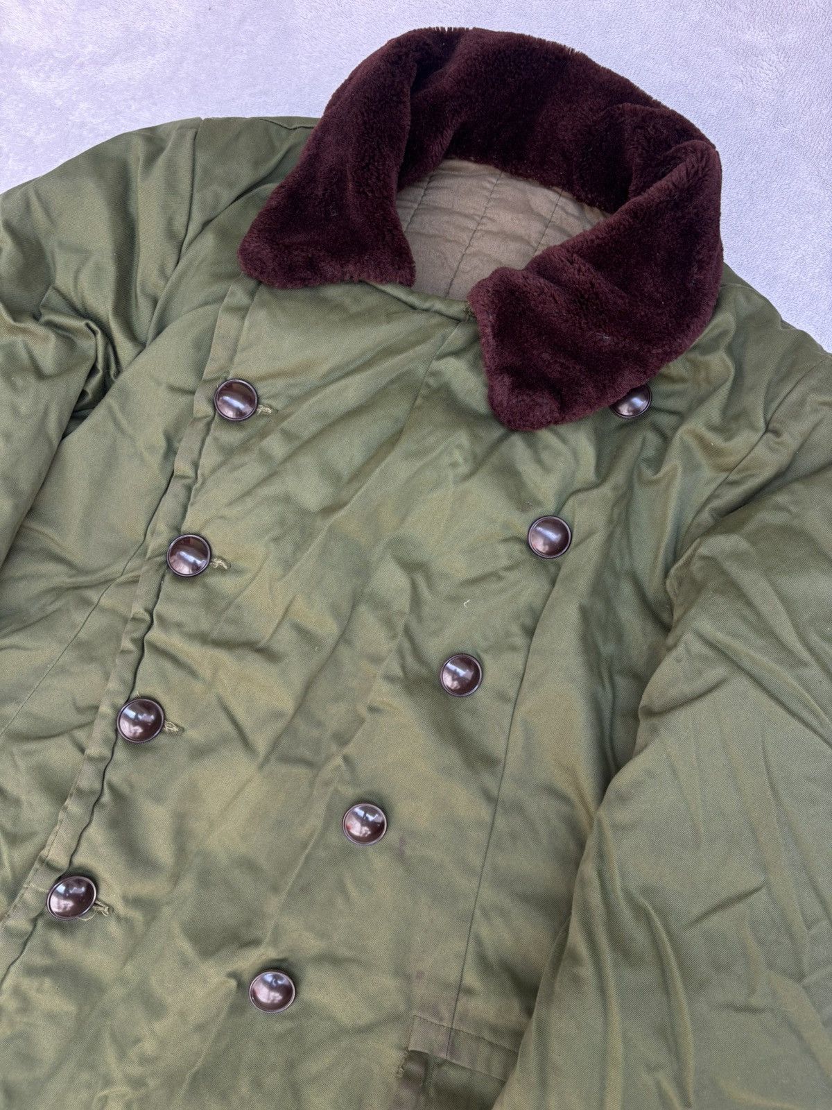 Vintage 1960s Vintage Chinese PLA Jundayi Military Overcoat Size US M / EU 48-50 / 2 - 8 Thumbnail