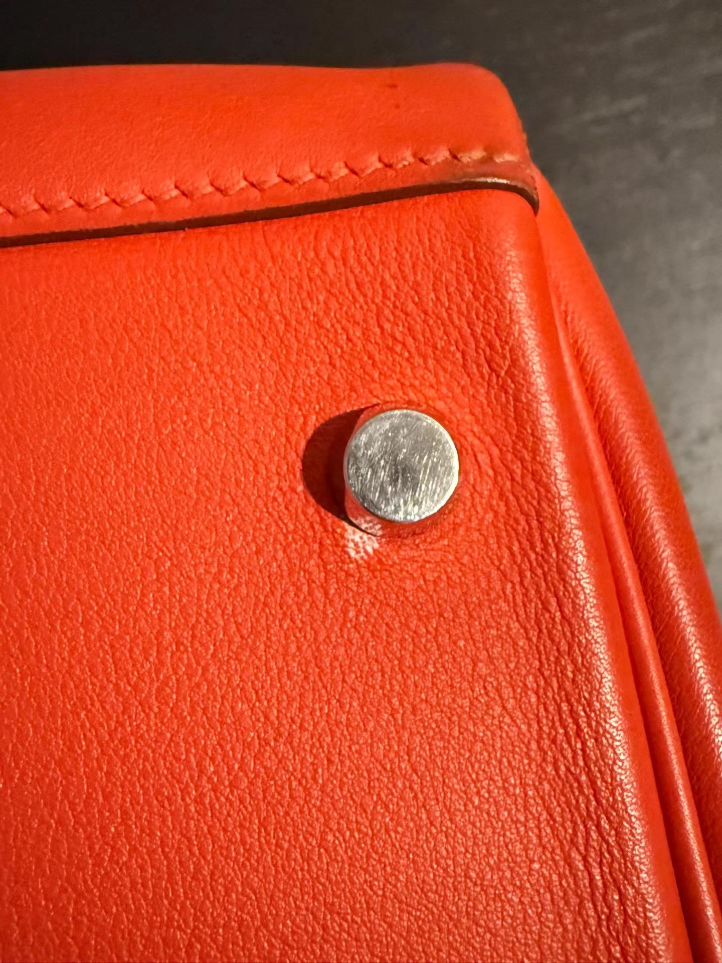 Hermes Hermès Lindy 30, Hermès orange Ｑ20 Size 30 - 4 Thumbnail