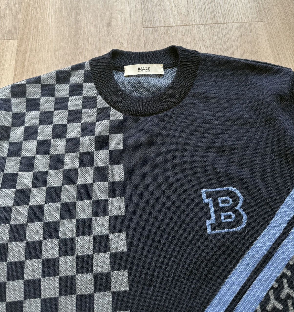 Bally Bally Switzerland Navy Blue Wool Sweater Size US L / EU 52-54 / 3 - 6 Thumbnail