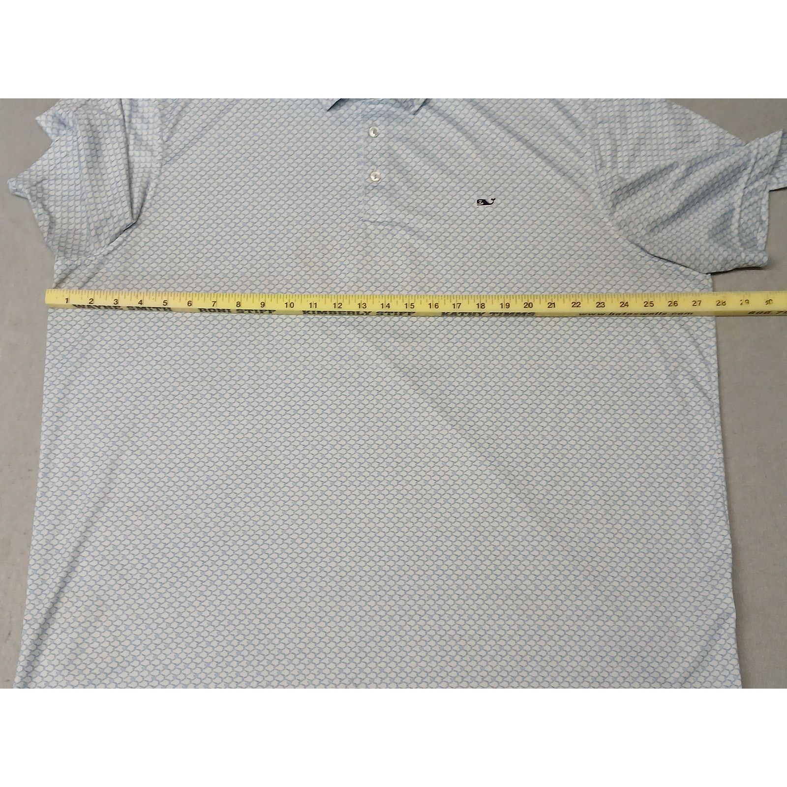 Vineyard Vines Vineyard Vines (2XL) White Button Silk Collar Polo Tee Shirt Size US XXL / EU 58 / 5 - 2 Thumbnail