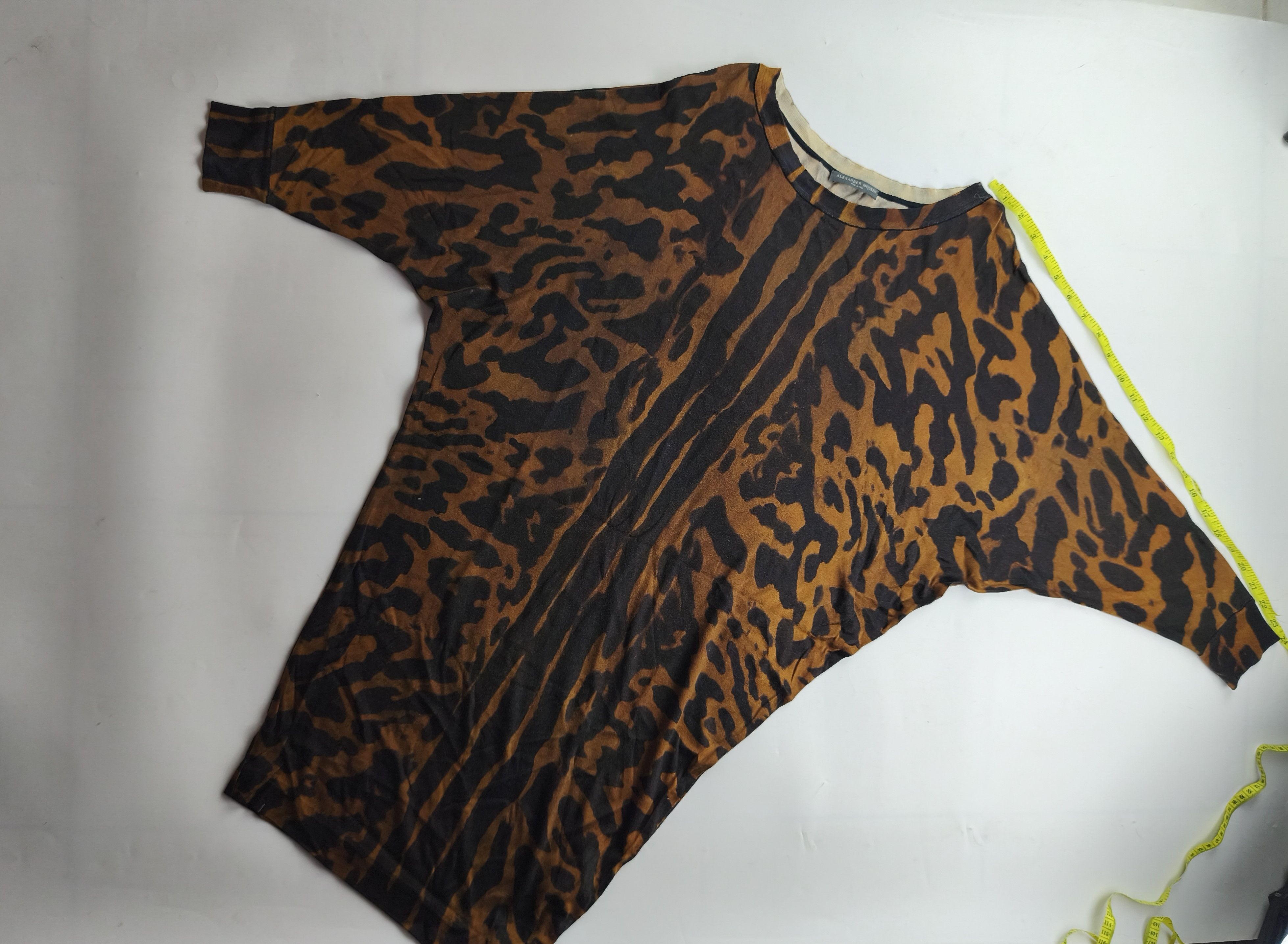 Alexander McQueen Alexander McQueen leopard assymetric silk dress Size S / US 4 / IT 40 - 5 Thumbnail