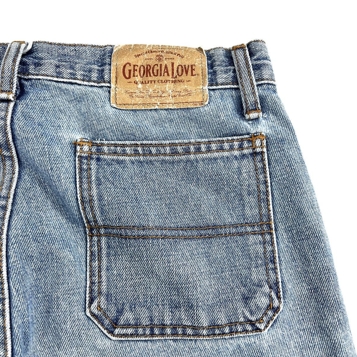 If Six Was Nine × Japanese Brand × Le Grande Bleu (L.G.B.) Y2k Georgia Love Bell Bottons Flared Jeans Bootcut Lgb Goa Size 28" / US 6 / IT 42 - 11 Thumbnail