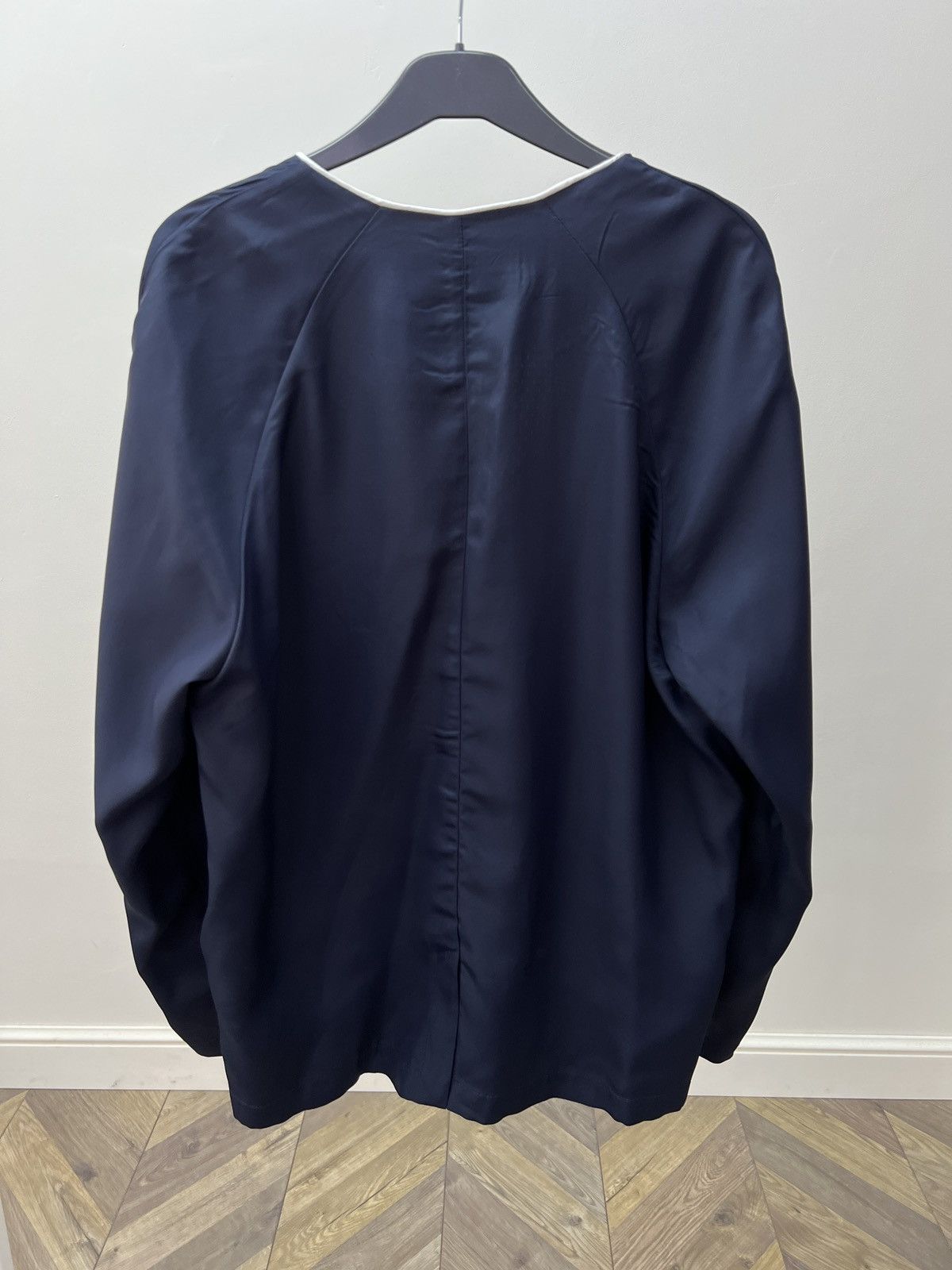 Sunnei SUNNEI Navy Blue Minimalist Made in Italy Women’s Jacket Size XL / US 12-14 / IT 48-50 - 11 Thumbnail
