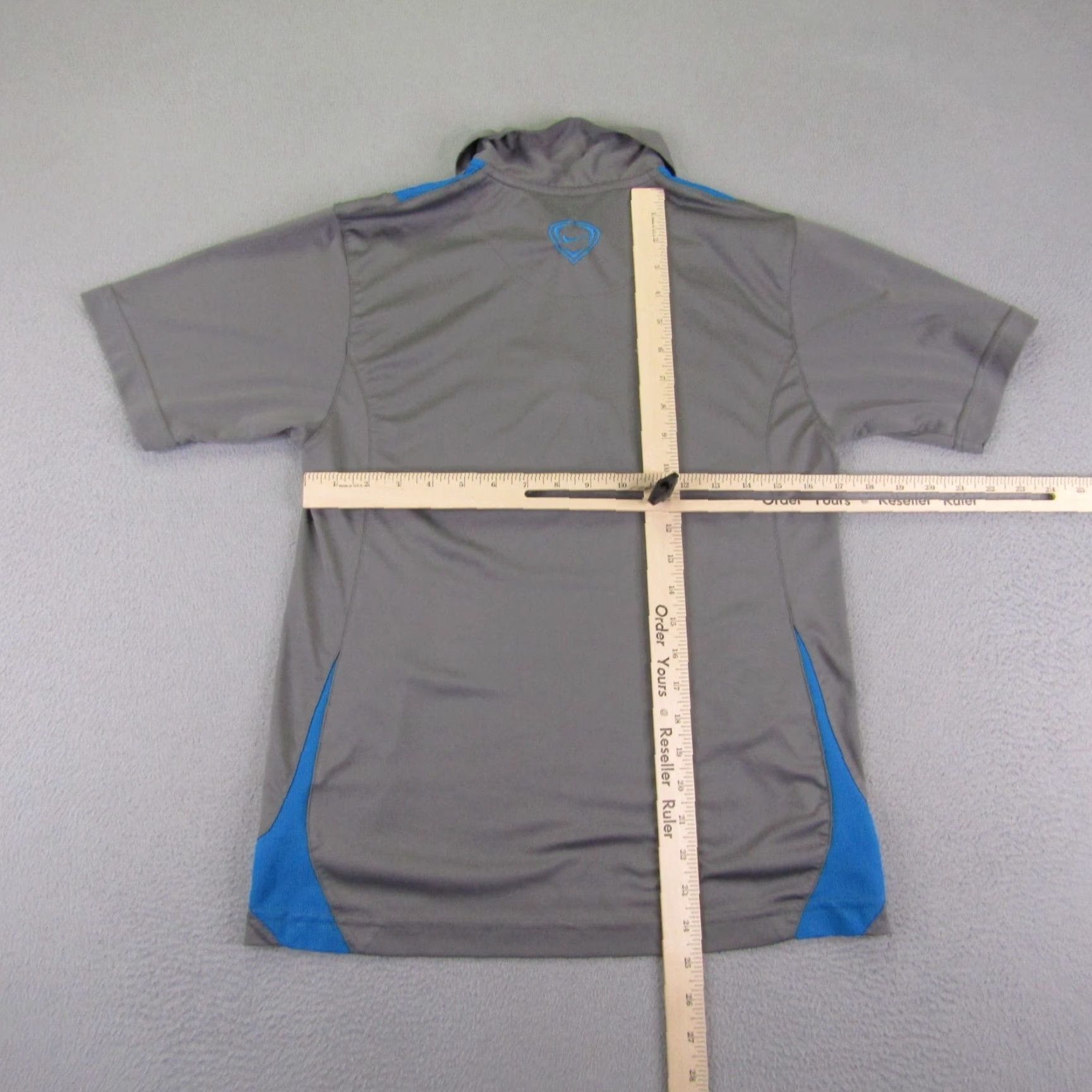Nike Nike Polo Shirt Mens M Gray Blue Fit Dry Soccer Performance Athletic Polo Size US M / EU 48-50 / 2 - 7 Thumbnail