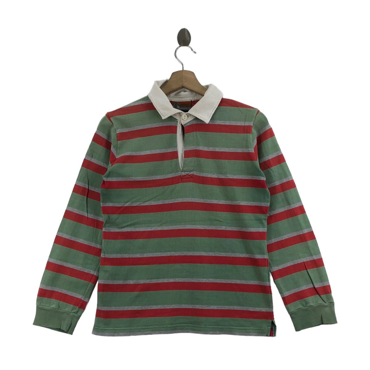 Vintage Vintage MONKEY Polos Rugby Stripes Size US S / EU 44-46 / 1 - 1 Thumbnail