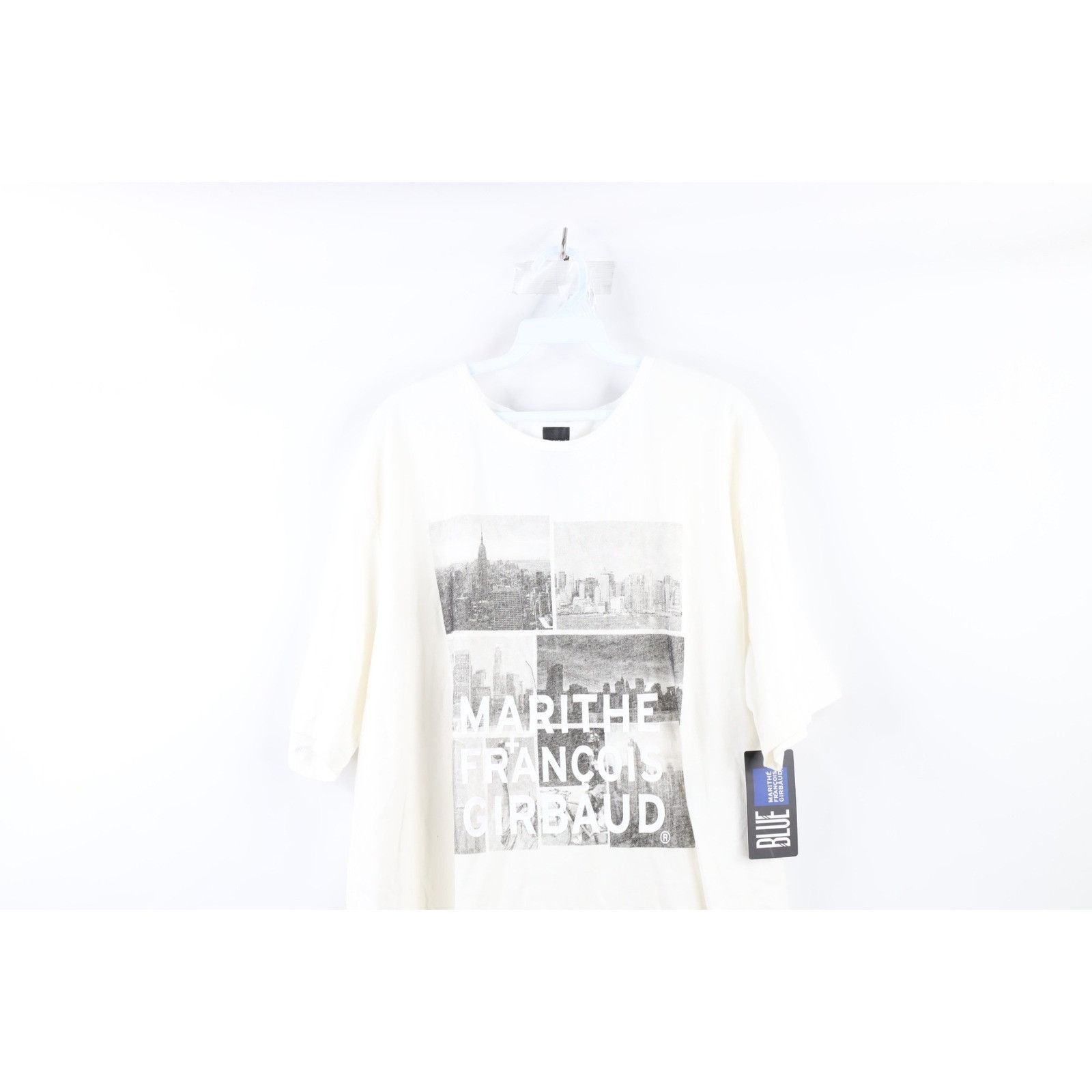 Marithe + Francois Girbaud × Vintage NOS Vintage 90s Marithe Francois Girbaud Box Logo T-Shirt Size US XL / EU 56 / 4 - 2 Thumbnail